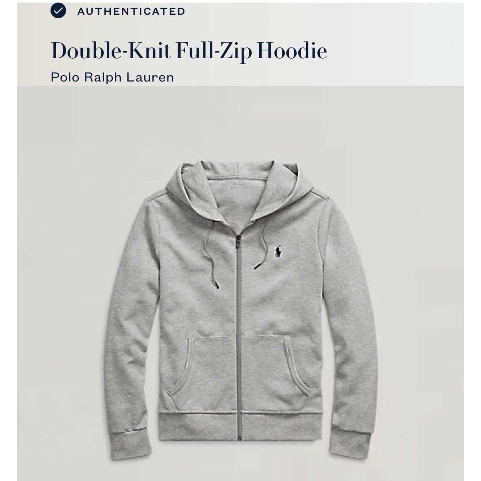 Ralph Lauren NWT Ralph Lauren Polo men L Double Knit Full Zip Hoodie Grey Size US L / EU 52-54 / 3 - 3 Thumbnail