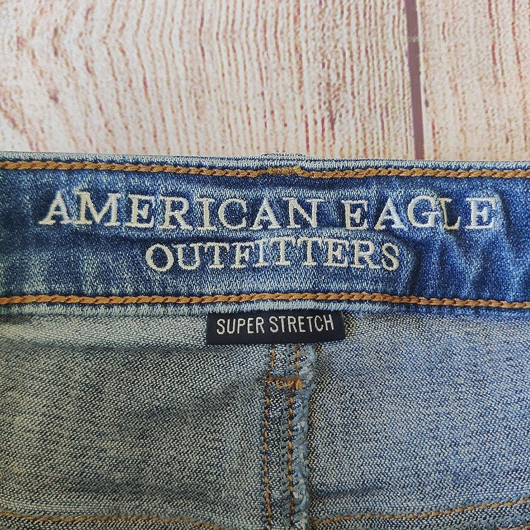 American Eagle Outfitters Super Hi-Rise Shortie cuffed denim shorts 4 Size 27" / US 4 / IT 40 - 8 Thumbnail