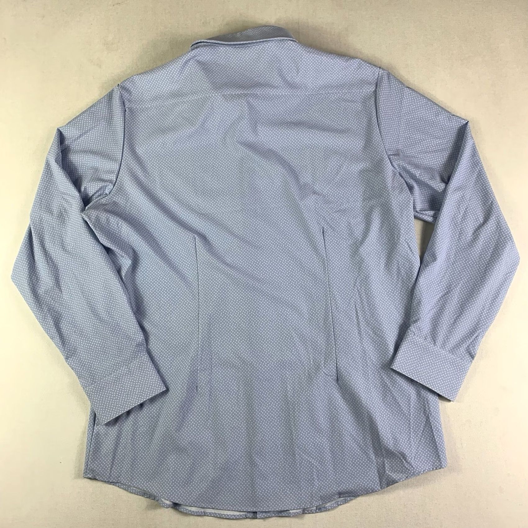 Mizzen+Main Mizzen+Main Shirt Mens 2XL Blue Performance trim Polka Dot Button Size US XXL / EU 58 / 5 - 7 Thumbnail