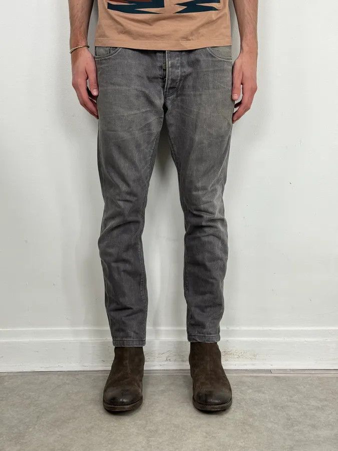 Prada 2000s Prada Light Grey Denim Slim Jeans Size US 31 - 2 Thumbnail