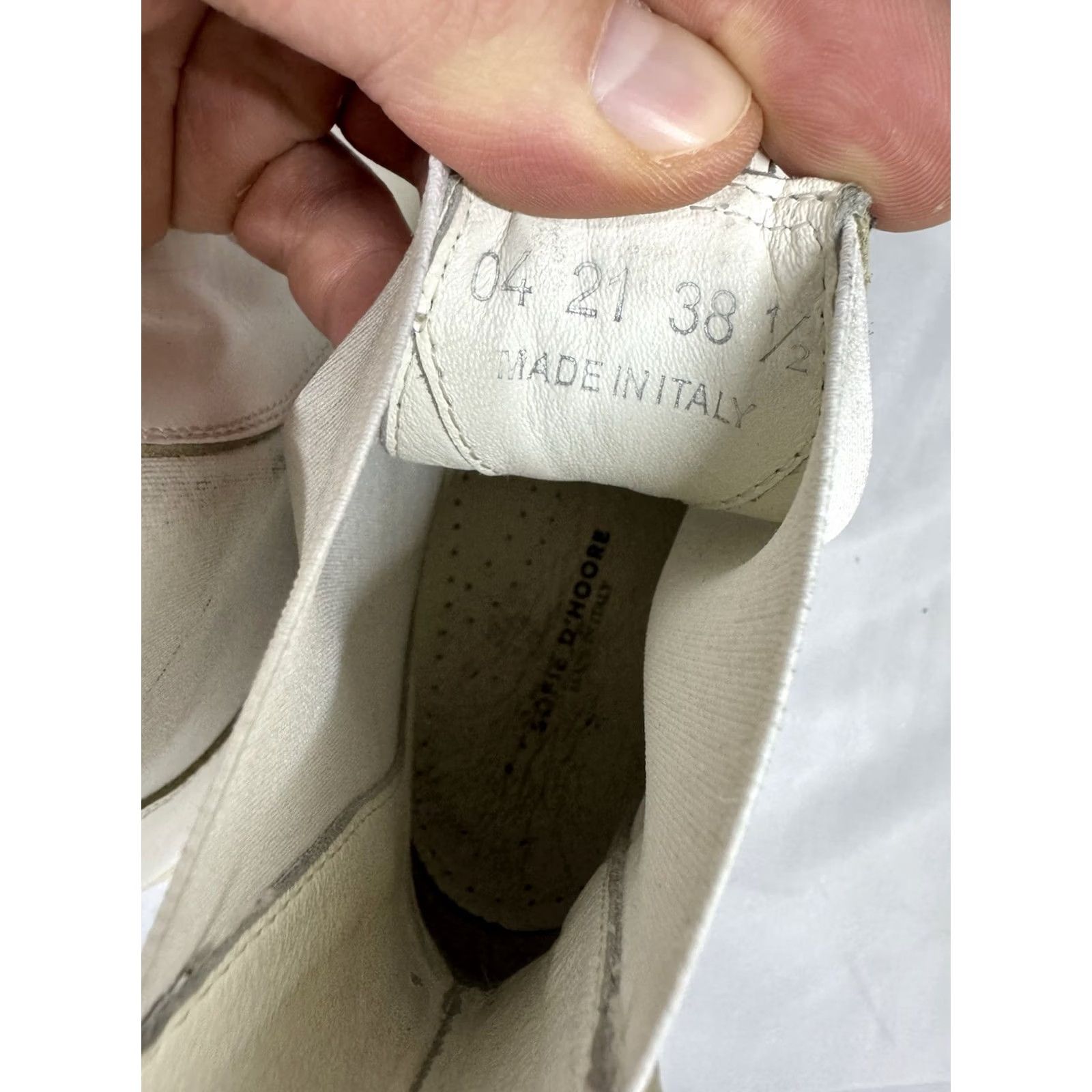 SOFIE D'HOORE Sofie D'Hoore Chelsea Boots White Nappa Leather Size 7.5 US 38.5 EU Womens Chelsea Boots Size US 8 / IT 38 - 5 Thumbnail