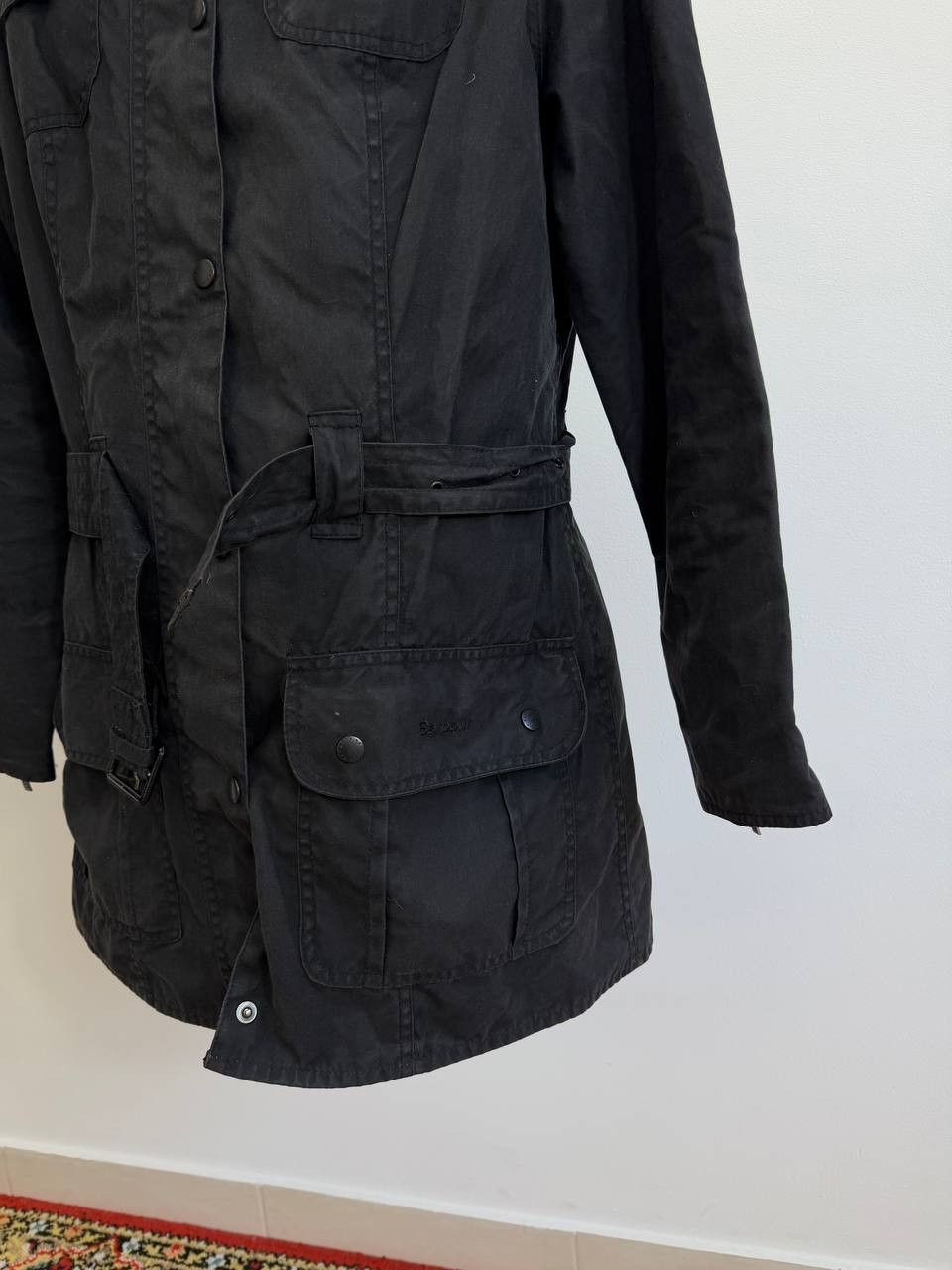 Barbour Barbour International Waxed Quilted Belted Jacket! Size - M! Size US M / EU 48-50 / 2 - 7 Thumbnail