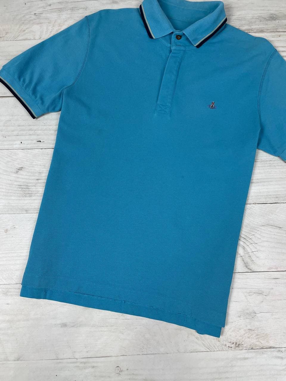 Vivienne Westwood Vivienne Westwood Polo Shirt Logo Orb Basic Luxury Size US M / EU 48-50 / 2 - 2 Thumbnail