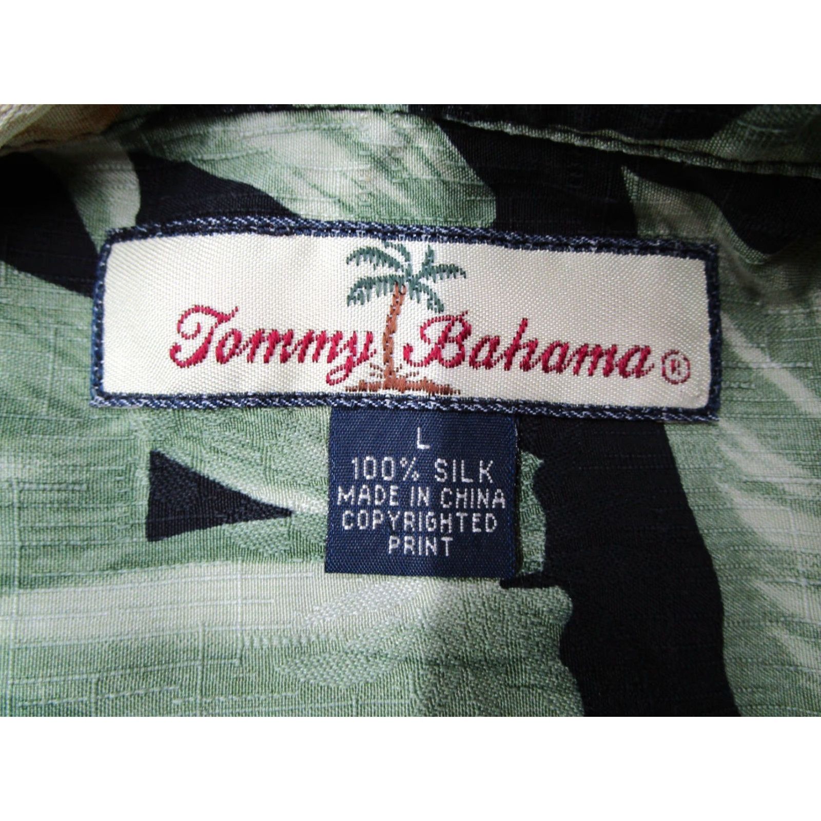 Tommy Bahama VINTAGE Tommy Bahama Shirt Mens Large Black Silk Button Up Hawaiian Camp Hibiscus Tiki Size US L / EU 52-54 / 3 - 3 Thumbnail