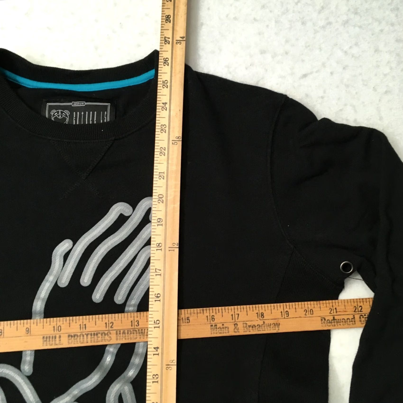 Praying Mens Medium black prayer hands pray Sweatshirt Size US M / EU 48-50 / 2 - 6 Thumbnail