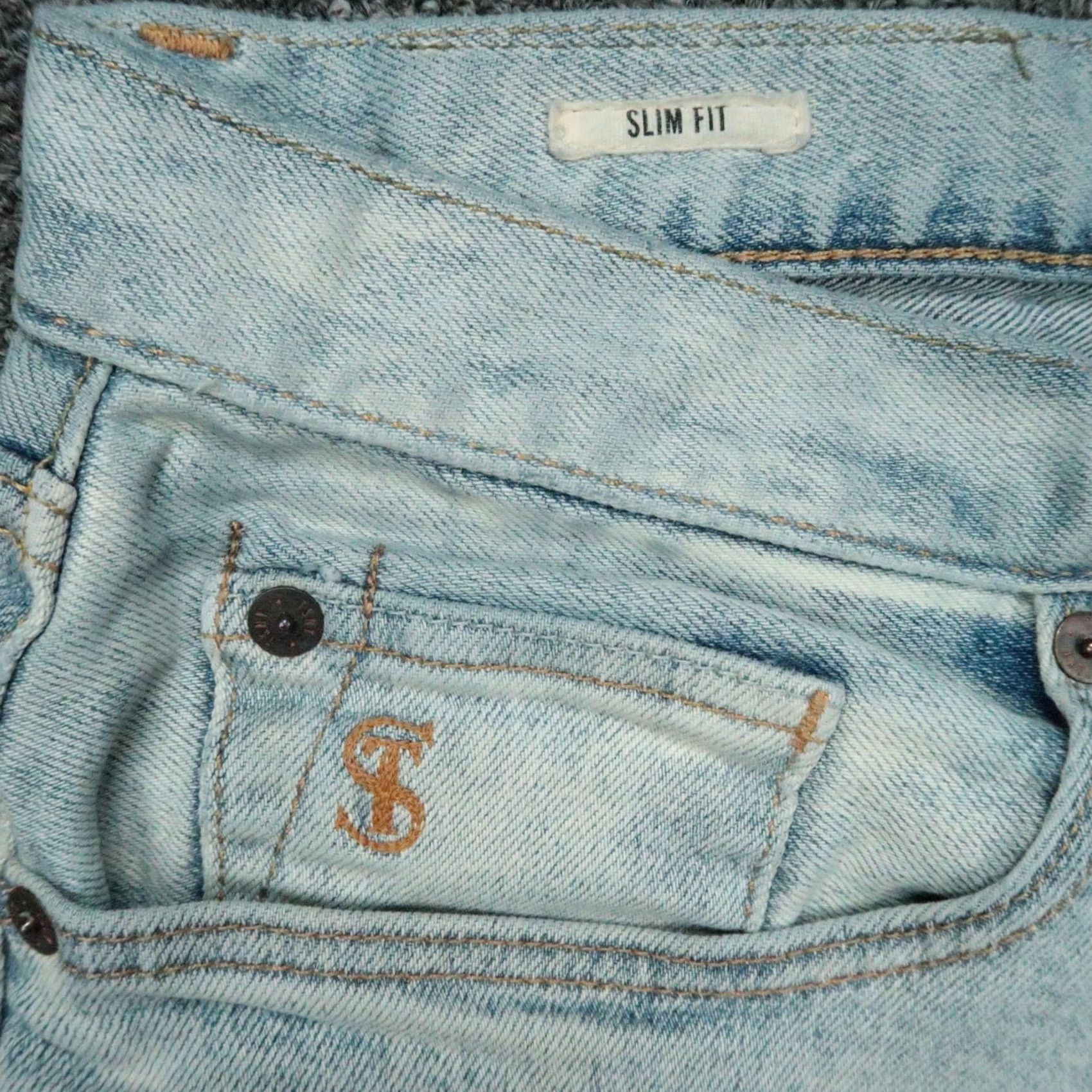 Todd Snyder Todd Snyder Jeans Mens 34x32 Blue Stretch 5-Pocket Denim Straight Regular XS? Size US 34 / EU 50 - 3 Thumbnail