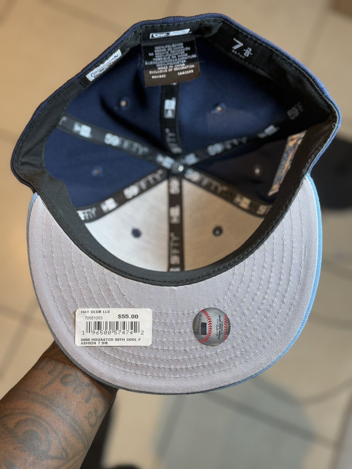 Hat Club × New Era 7 3/8 Hat Club Cool Fashion Rockets Crossover Astros Fitted Size ONE SIZE - 4 Thumbnail