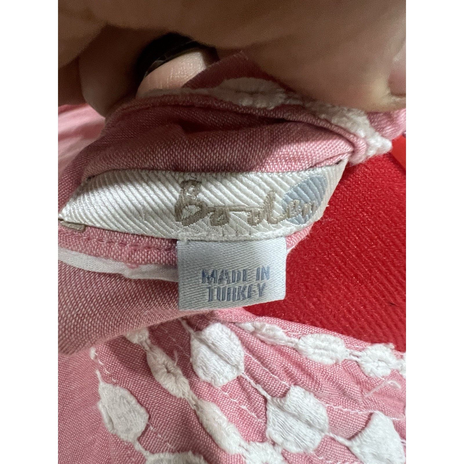 Boden Boden Light Pink Kaftan Cotton Crochet Embroidered Tunic Top Size XS / US 0-2 / IT 36-38 - 10 Thumbnail