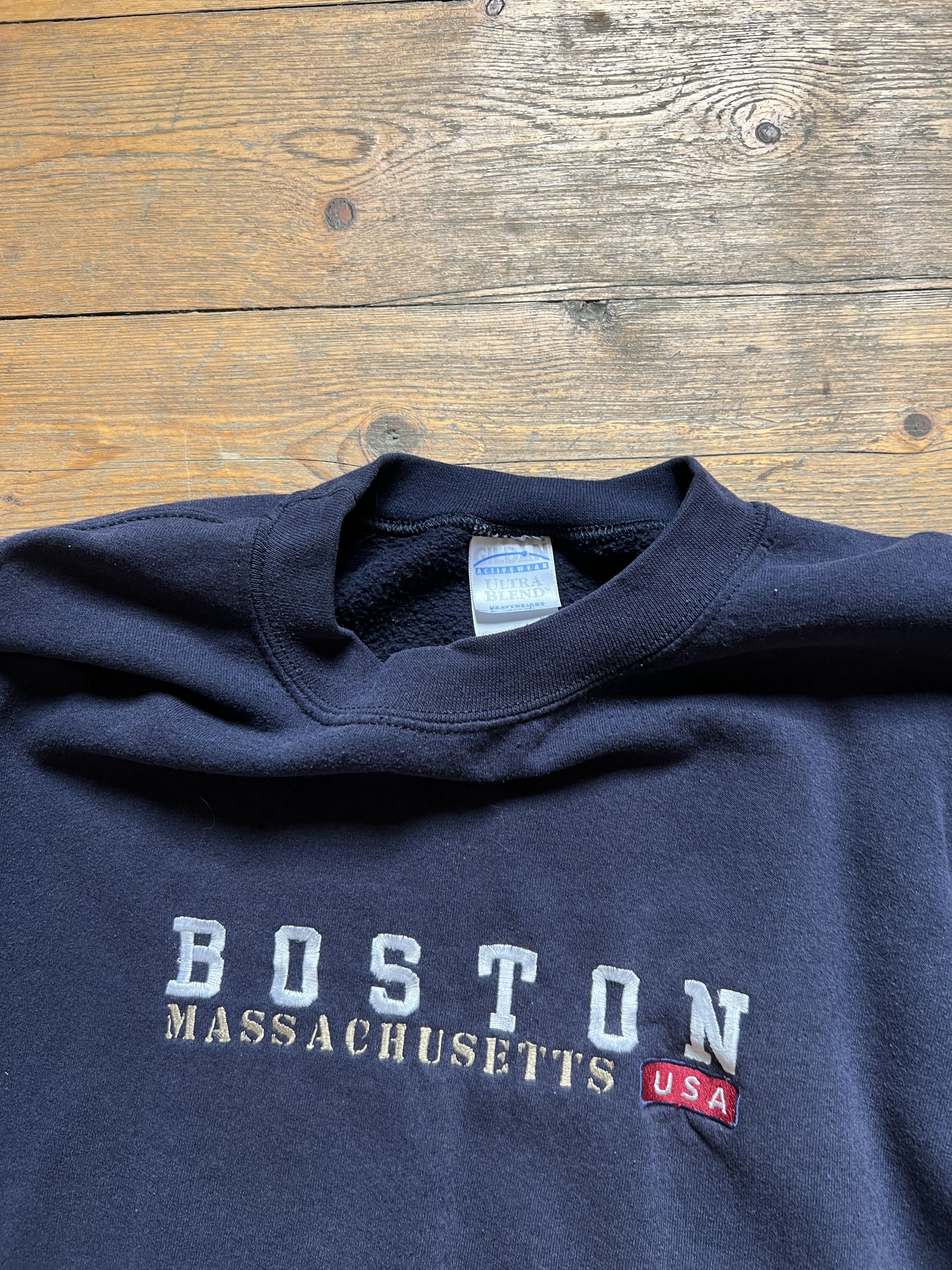 Other Boston Masachusets USA Vintage Embroidered Crewneck Size US XL / EU 56 / 4 - 2 Thumbnail