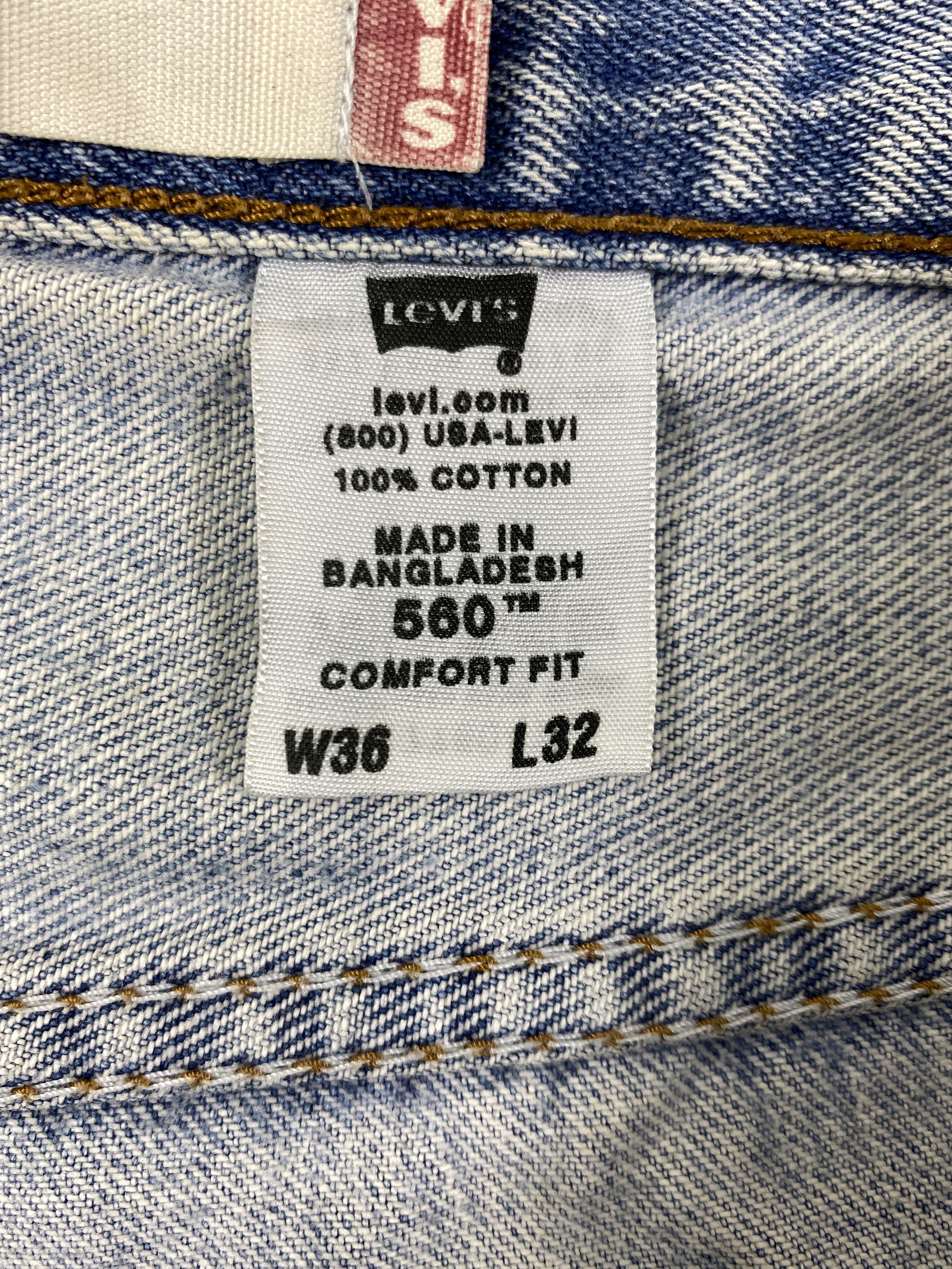 Levi's Dirty Used Blue Vintage Levi's 560 36x31.5 Denim -JN1911 Size US 36 / EU 52 - 10 Thumbnail