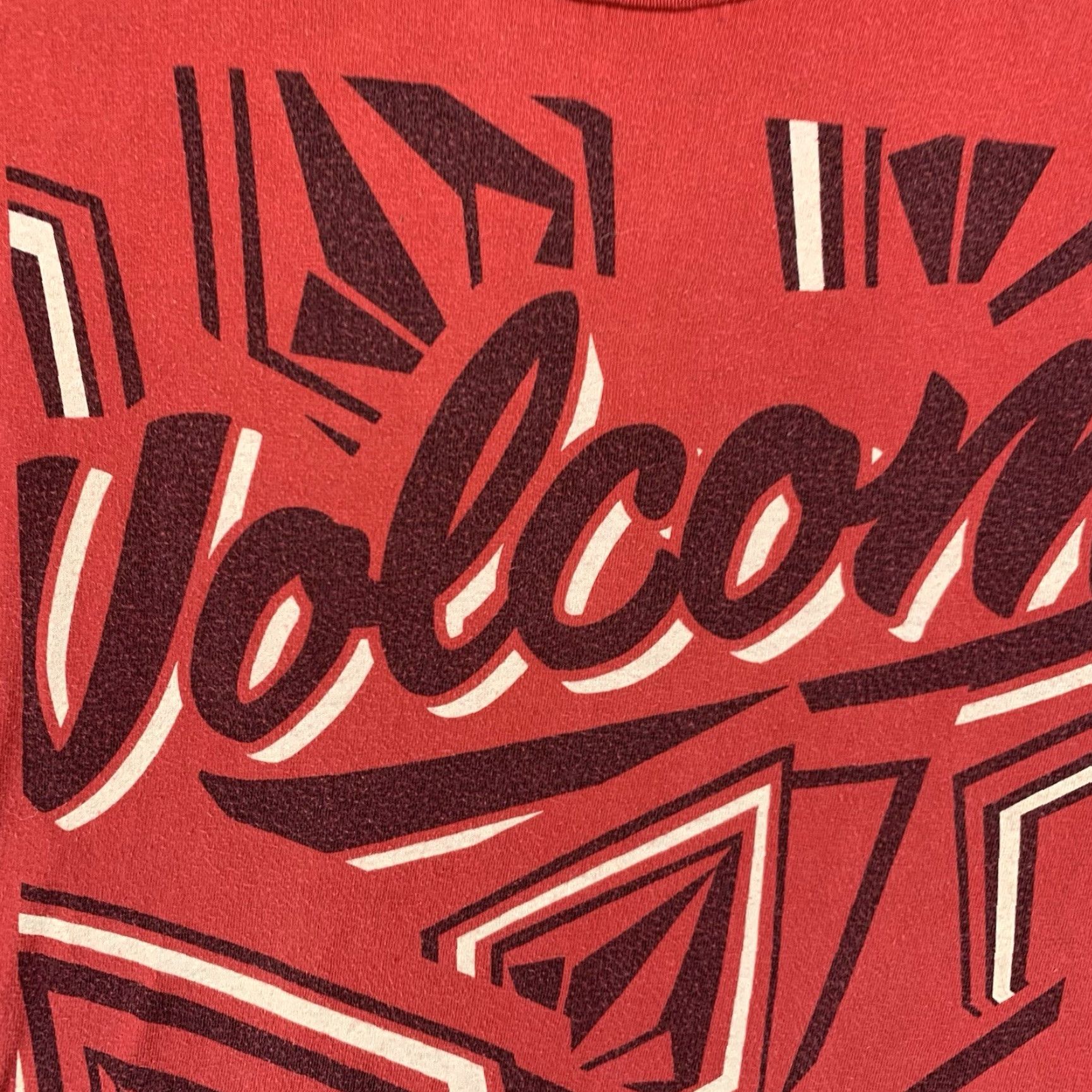 Volcom Volcom Classic Stone Logo Y2K Graphic T-Shirt Men's Medium Red Slim Fit Size US M / EU 48-50 / 2 - 7 Thumbnail