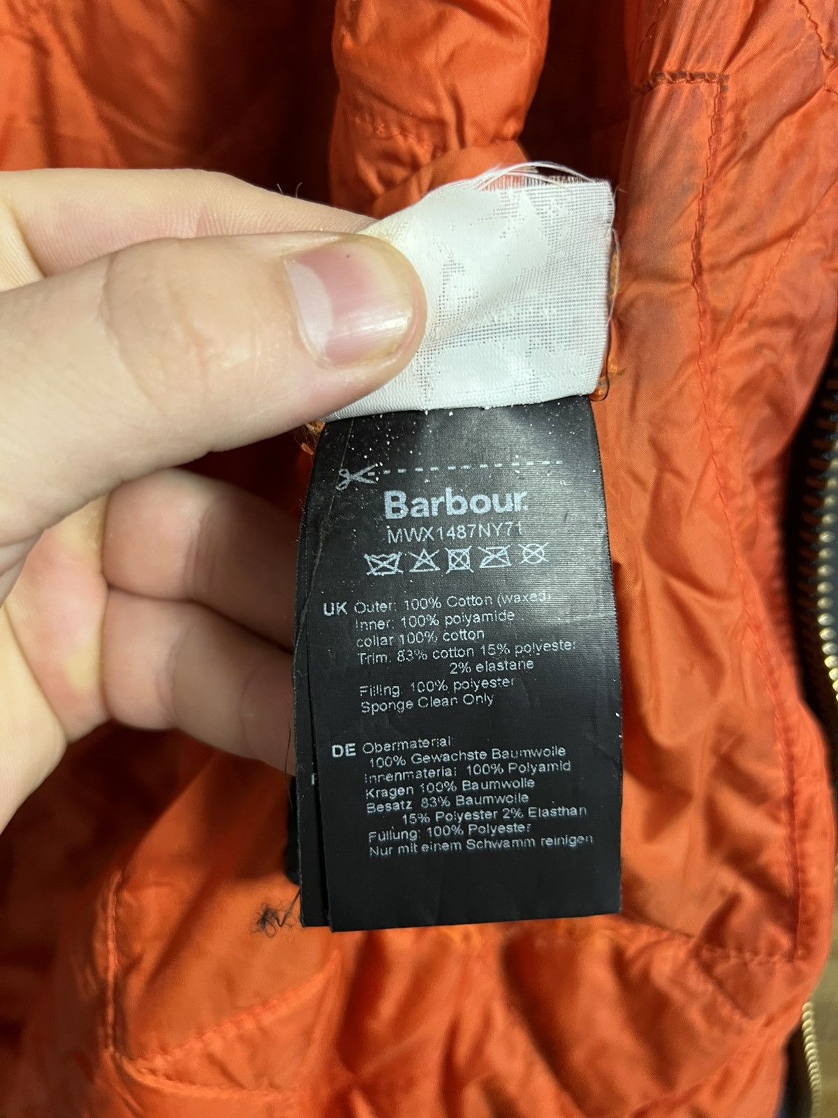 Barbour Barbour International Wax Cotton Bomber Jacket Lining Men L Size US L / EU 52-54 / 3 - 19 Thumbnail
