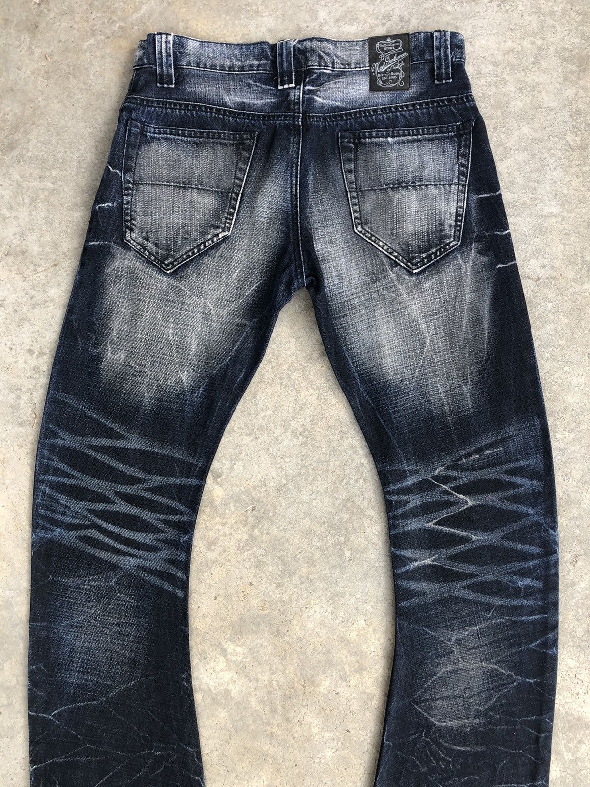 BUFFALO BOBS Japanese Buffalobobs Flared Jeans Distressed Jeans Size US 31 - 8 Thumbnail