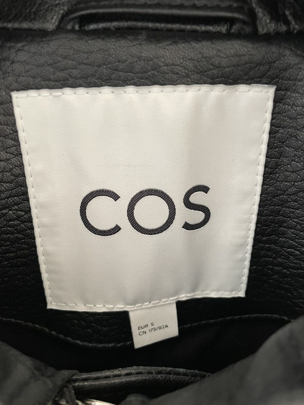 Cos COS Racer Leather Jacket sz 46 Small Size US S / EU 44-46 / 1 - 3 Thumbnail