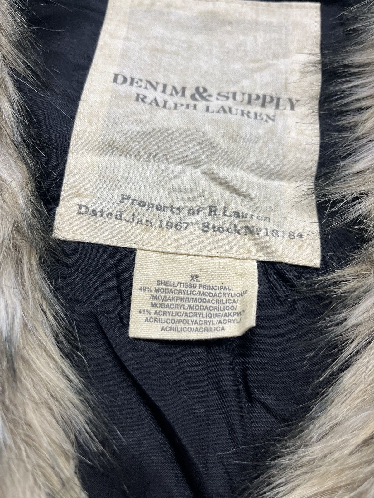 Denim & Supply Ralph Lauren × RRL Ralph Lauren Fur Coat Vest Denim And Supply Ralph Lauren Rare Hype Y2K Size XL / US 12-14 / IT 48-50 - 11 Thumbnail