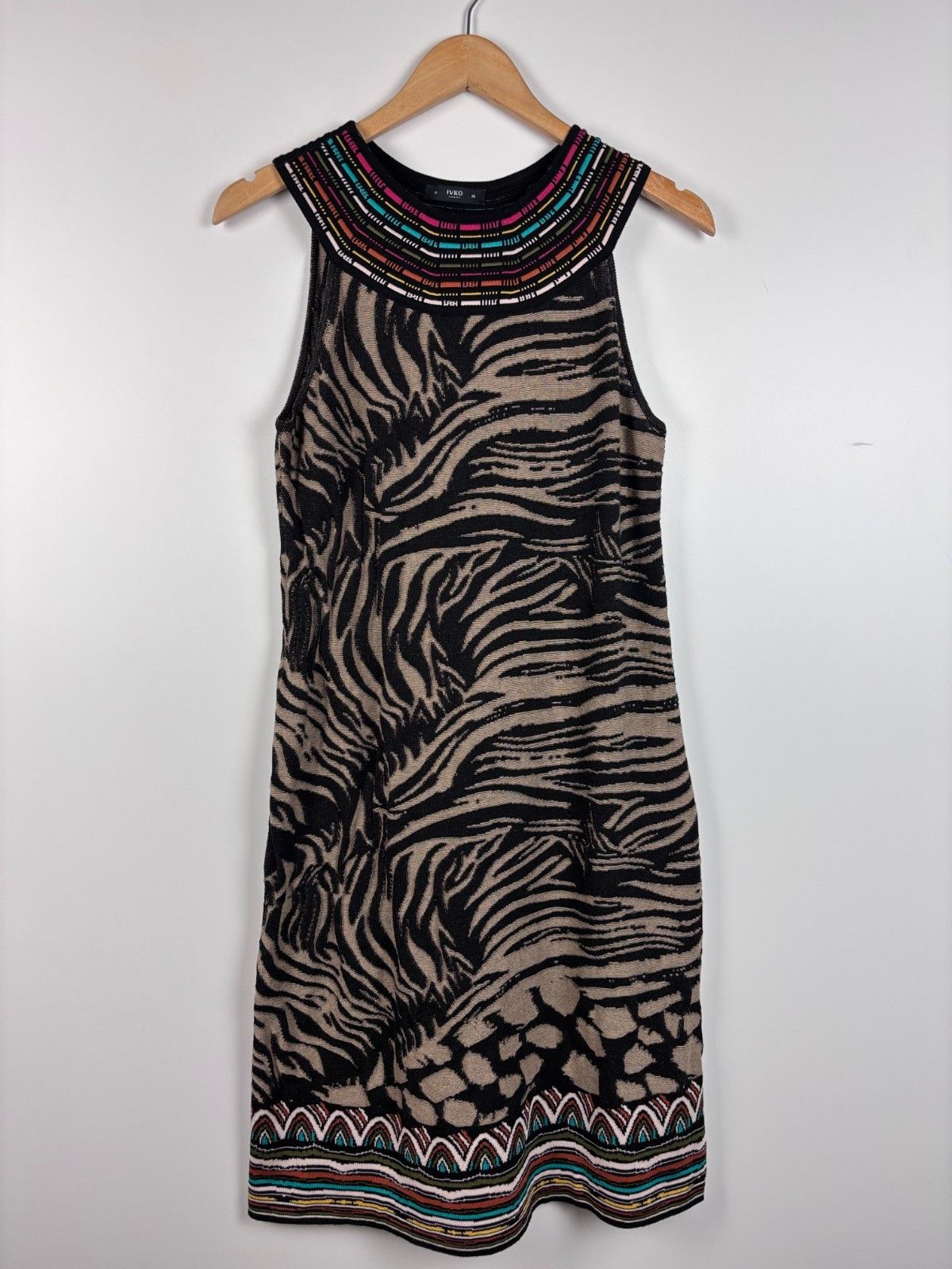 Other IVKO Jacquard Dress Animal Pattern A-line Black Size M / 38 Size M / US 6-8 / IT 42-44 - 1 Thumbnail