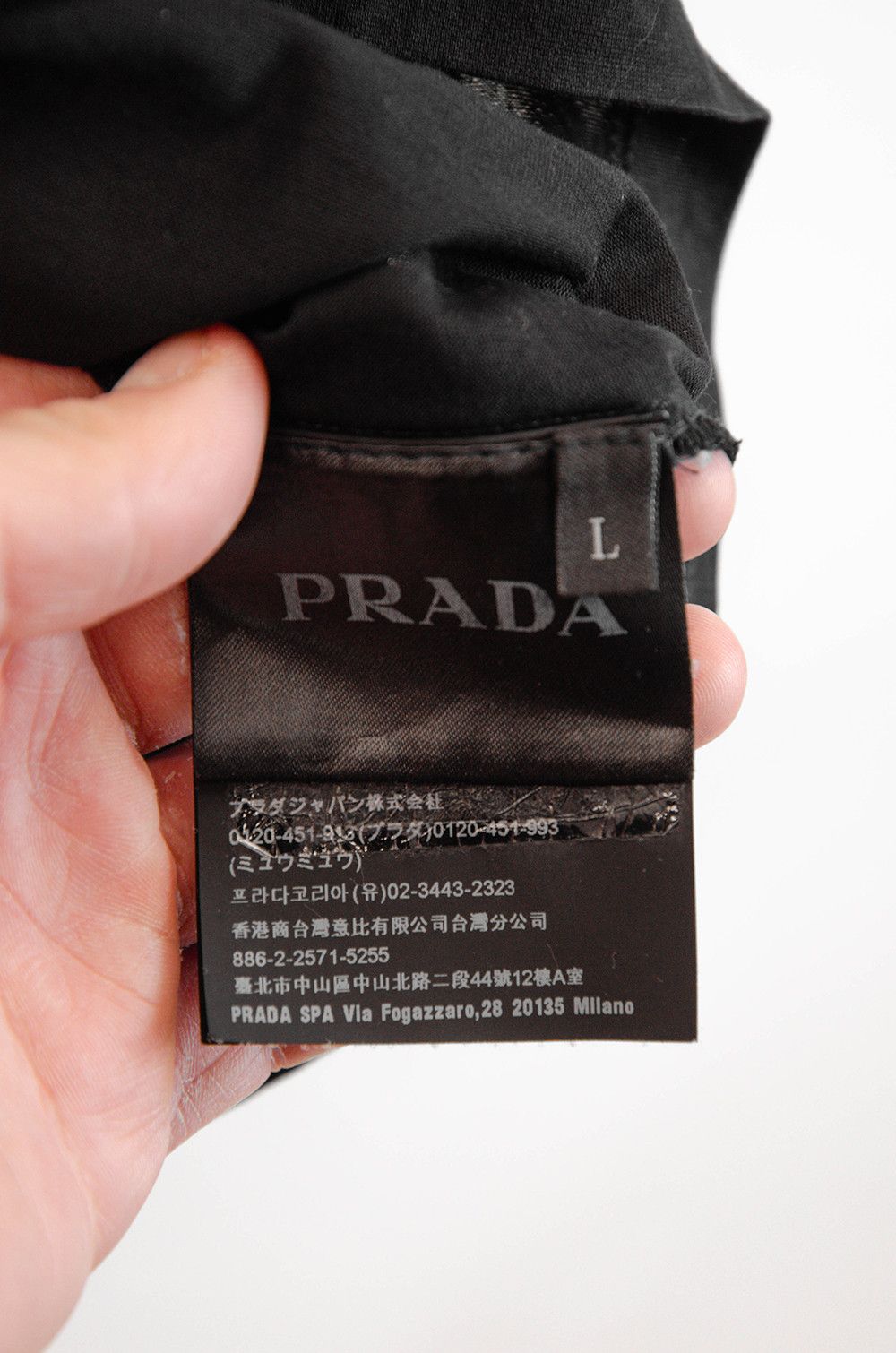 Prada Prada Black Cotton Polo Shirt Size L Size US L / EU 52-54 / 3 - 7 Thumbnail