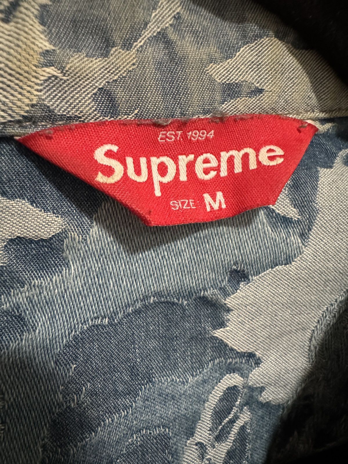 Supreme Supreme FW16 Cherub Denim Trucker Jacket Angels Size US M / EU 48-50 / 2 - 4 Thumbnail