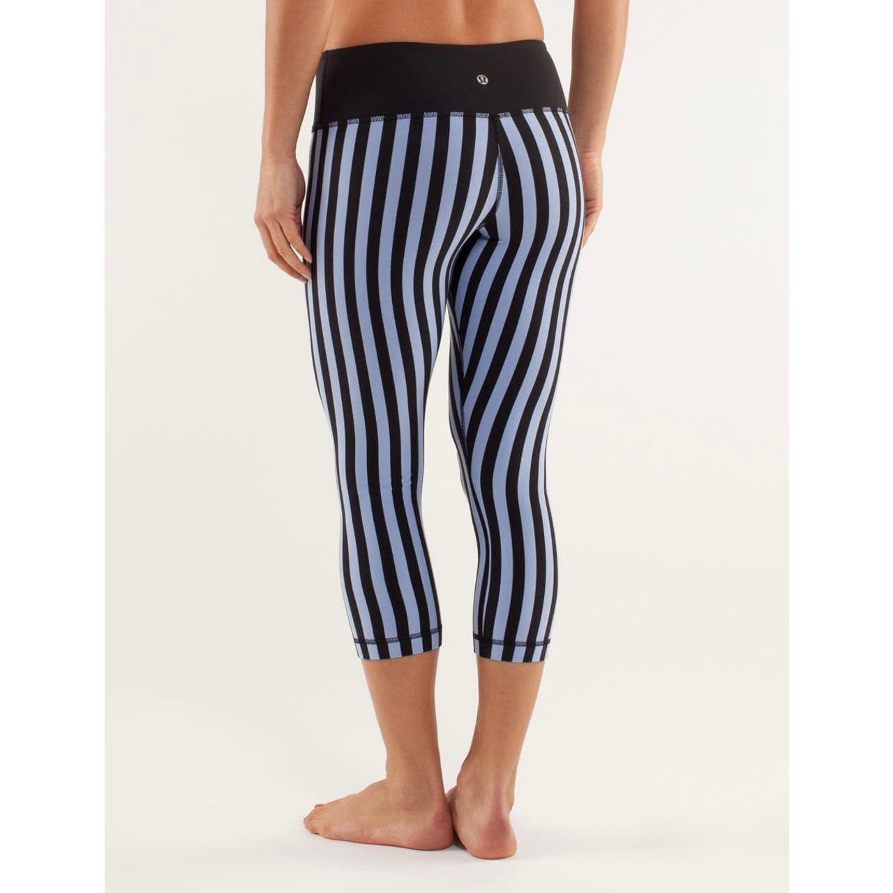 Lululemon Lululemon Wunder Under Crop Leggings Sea Stripe