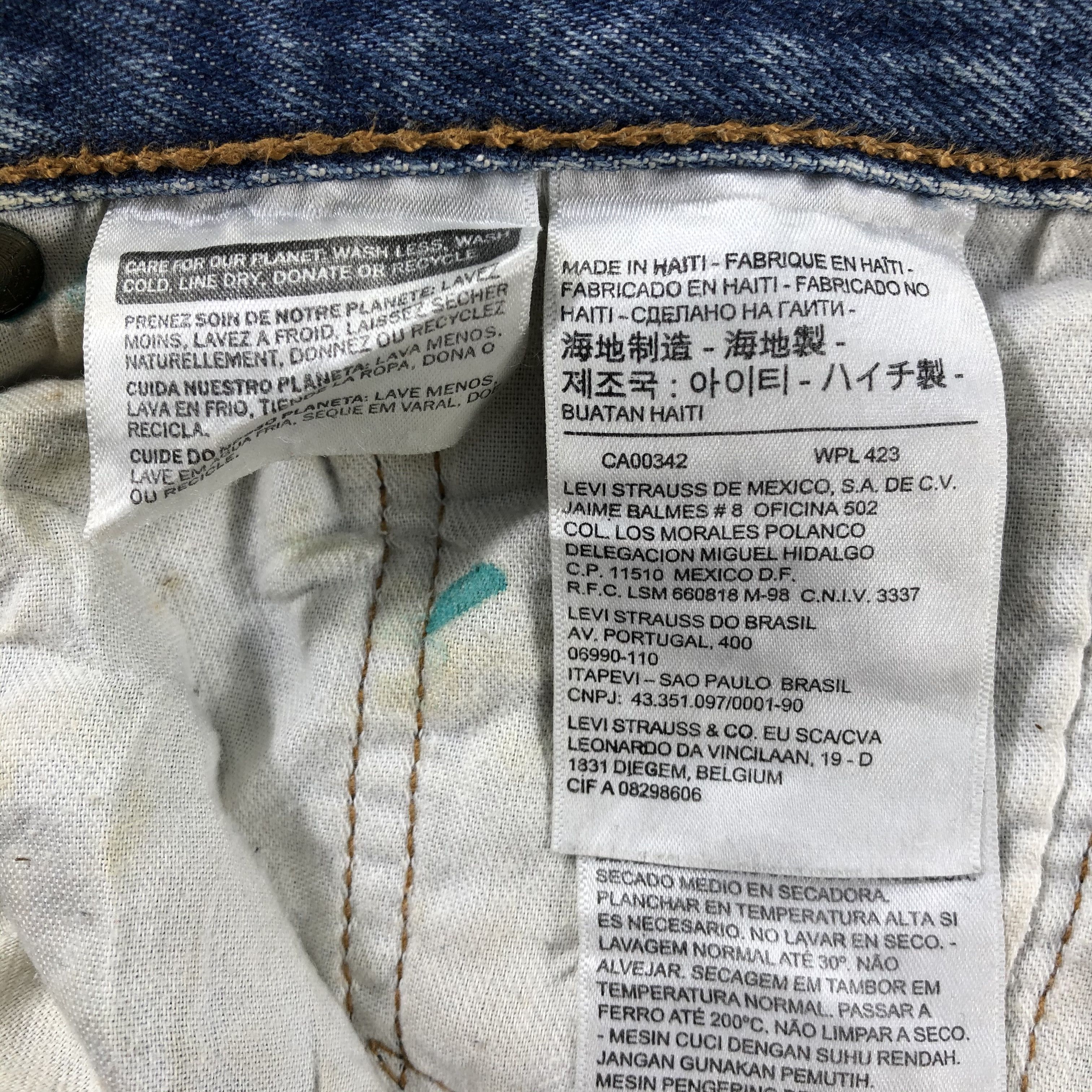 Levi's Vintage Blue Wash Levis 501 Jeans-J2461 Size US 34 / EU 50 - 14 Thumbnail