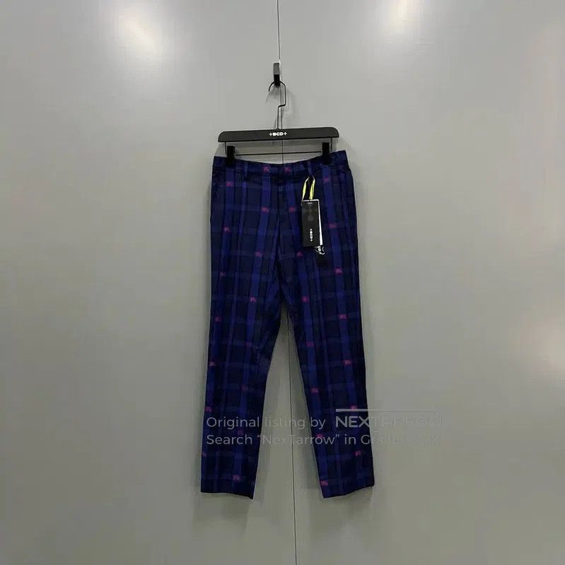 Burberry Burberry Men's Summer Blue Cotton Check Pants. Size US 32 / EU 48 - 1 Thumbnail