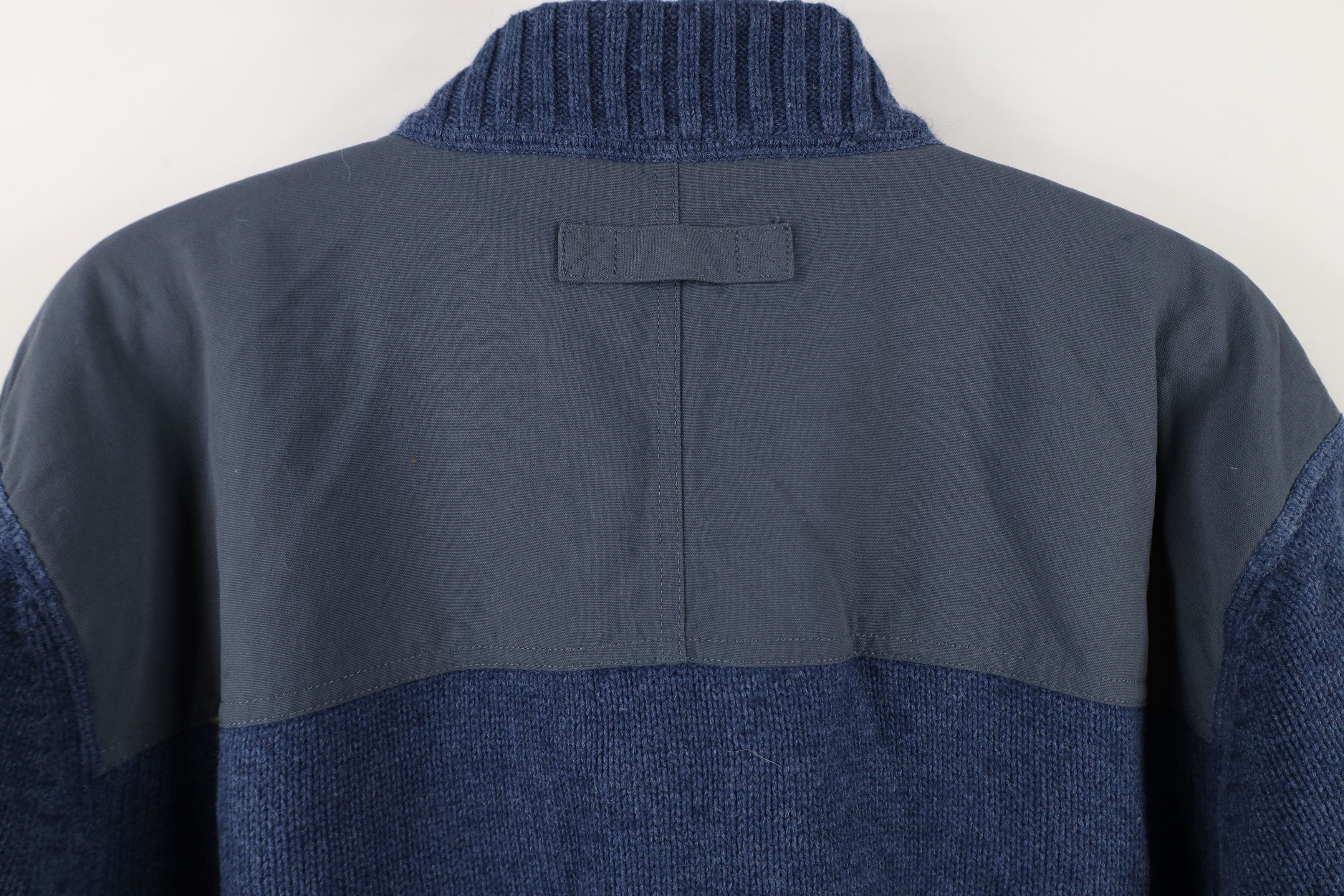 Duluth Trading Company × Vintage Duluth Trading Co Blend Knit Half Zip Commando Sweater Blue Size US L / EU 52-54 / 3 - 11 Thumbnail