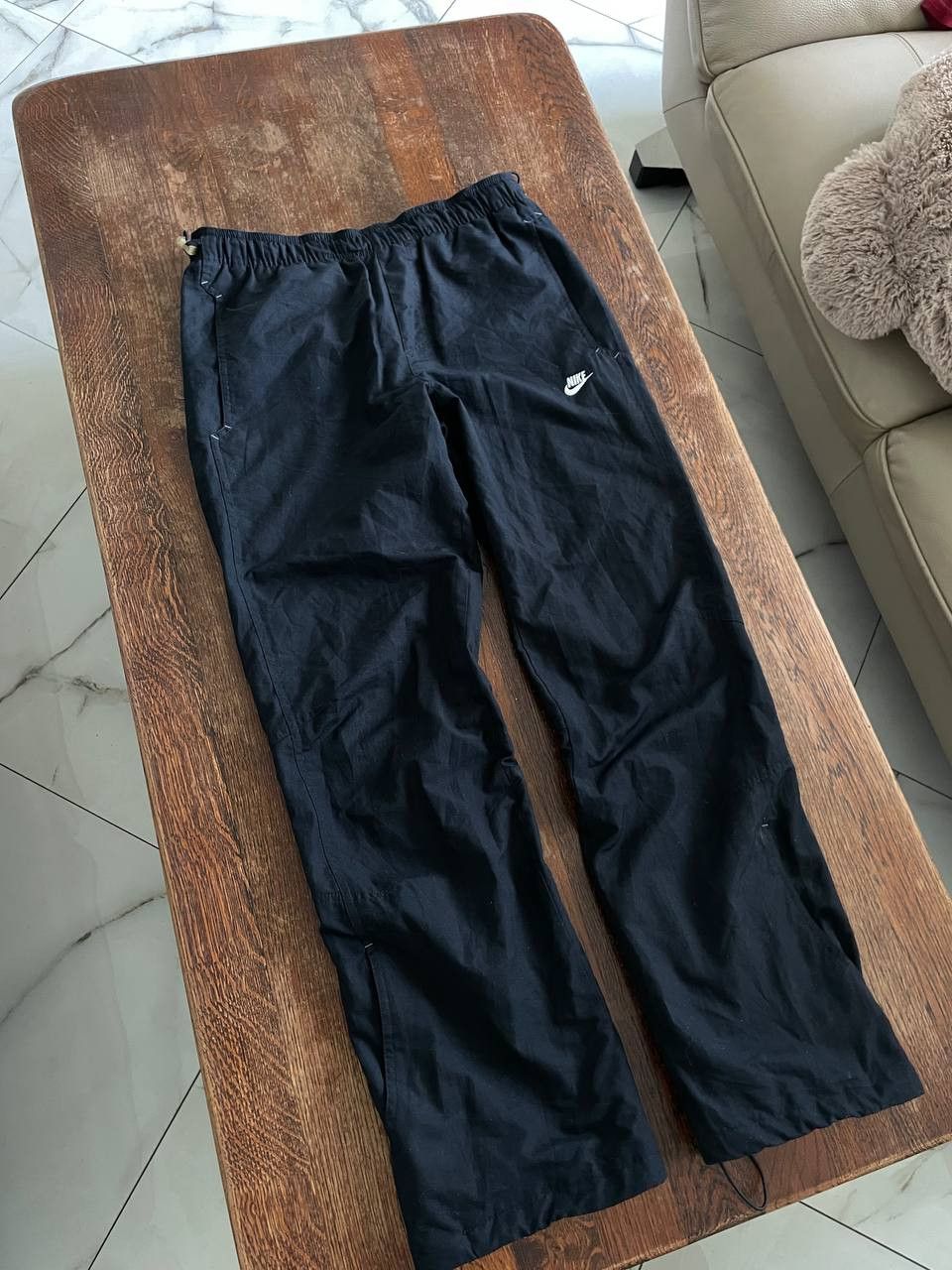 Nike Vintage Nike Rare Nylon Drill Y2K Pants 00s Size US 36 / EU 52 - 1 Thumbnail