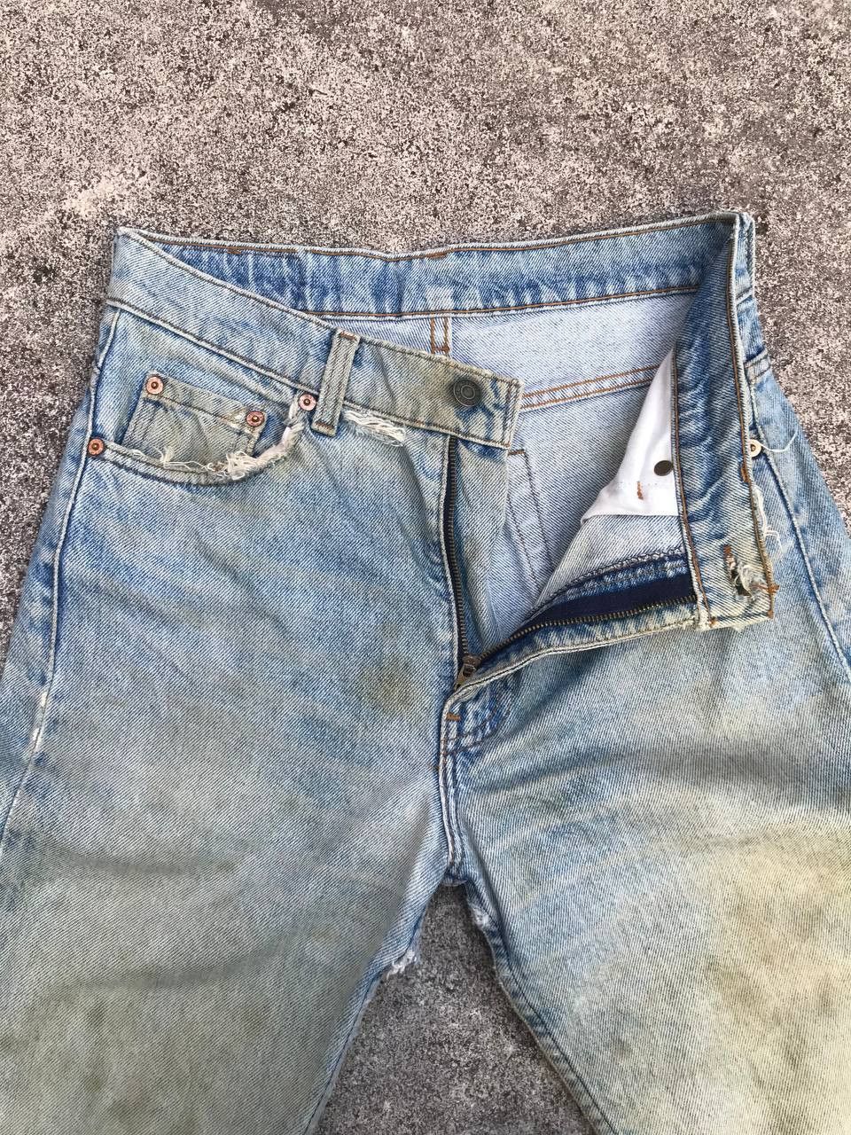 Levi's VINTAGE LEVIS 505 1983s LEVIS DISTRESSED DIRTY JEAN W29x31 Size US 29 - 4 Thumbnail