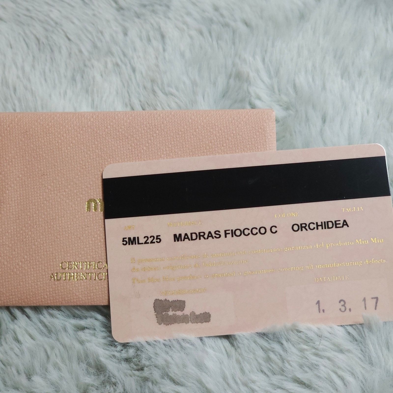 Miu Miu **Authentic**Miu Miu Trifold Wallet Madras Fiocco Orchidea Size ONE SIZE - 5 Thumbnail