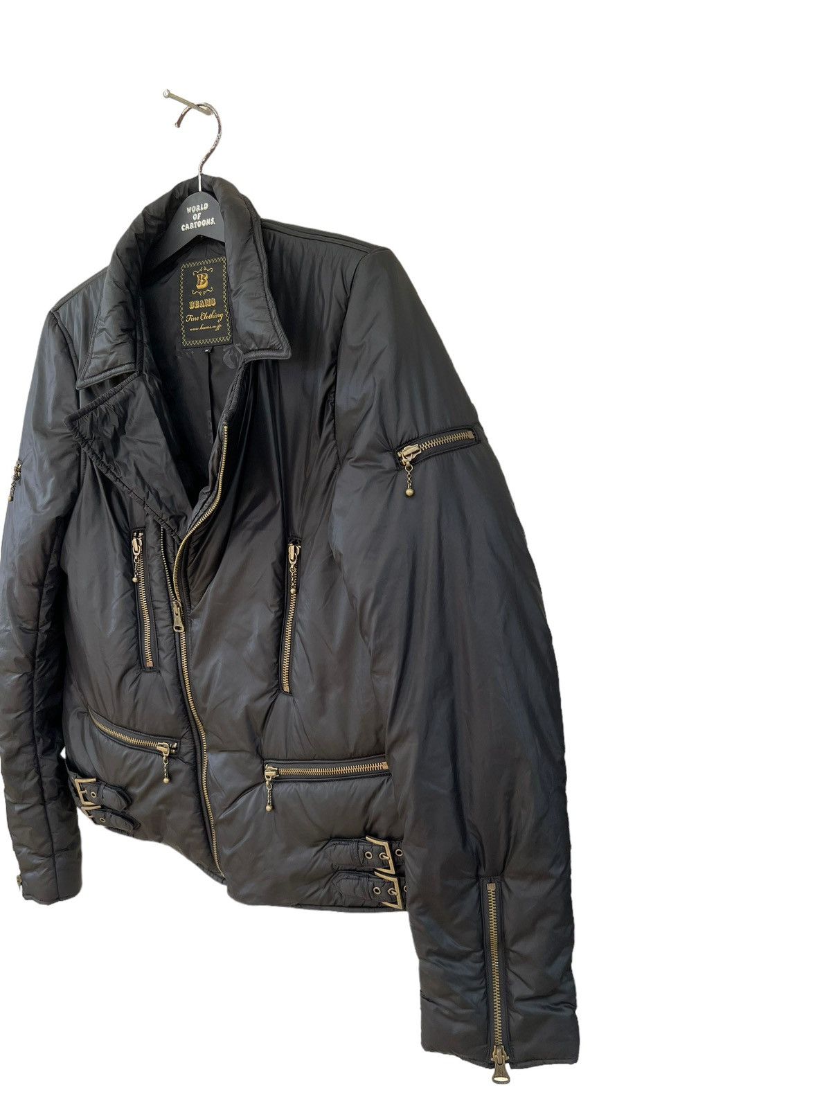 Beams Plus Vintage Beams Japan Punk Rock Motorcycle Puffer Jacket Size US M / EU 48-50 / 2 - 12 Thumbnail
