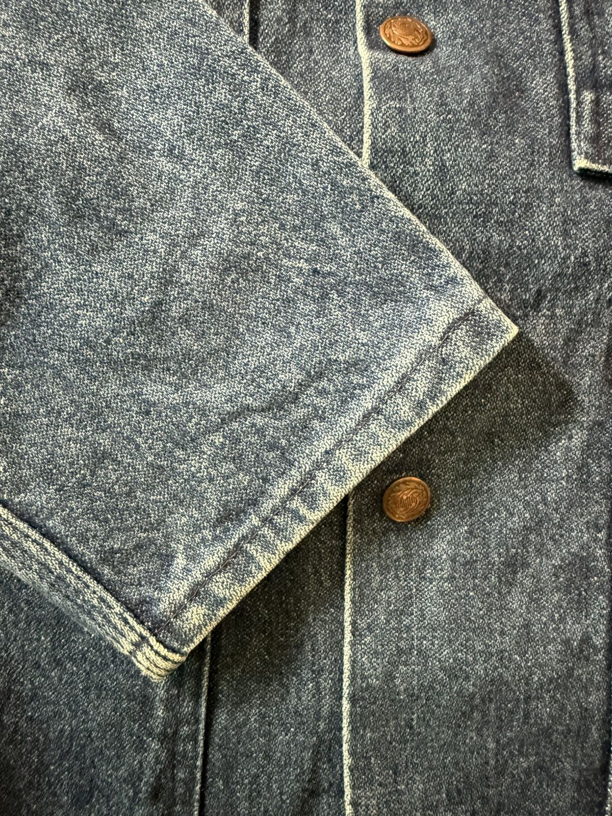 Stan Ray Vintage 90s Stan Ray USA Denim Chore Coat Coverall M Size US M / EU 48-50 / 2 - 7 Thumbnail
