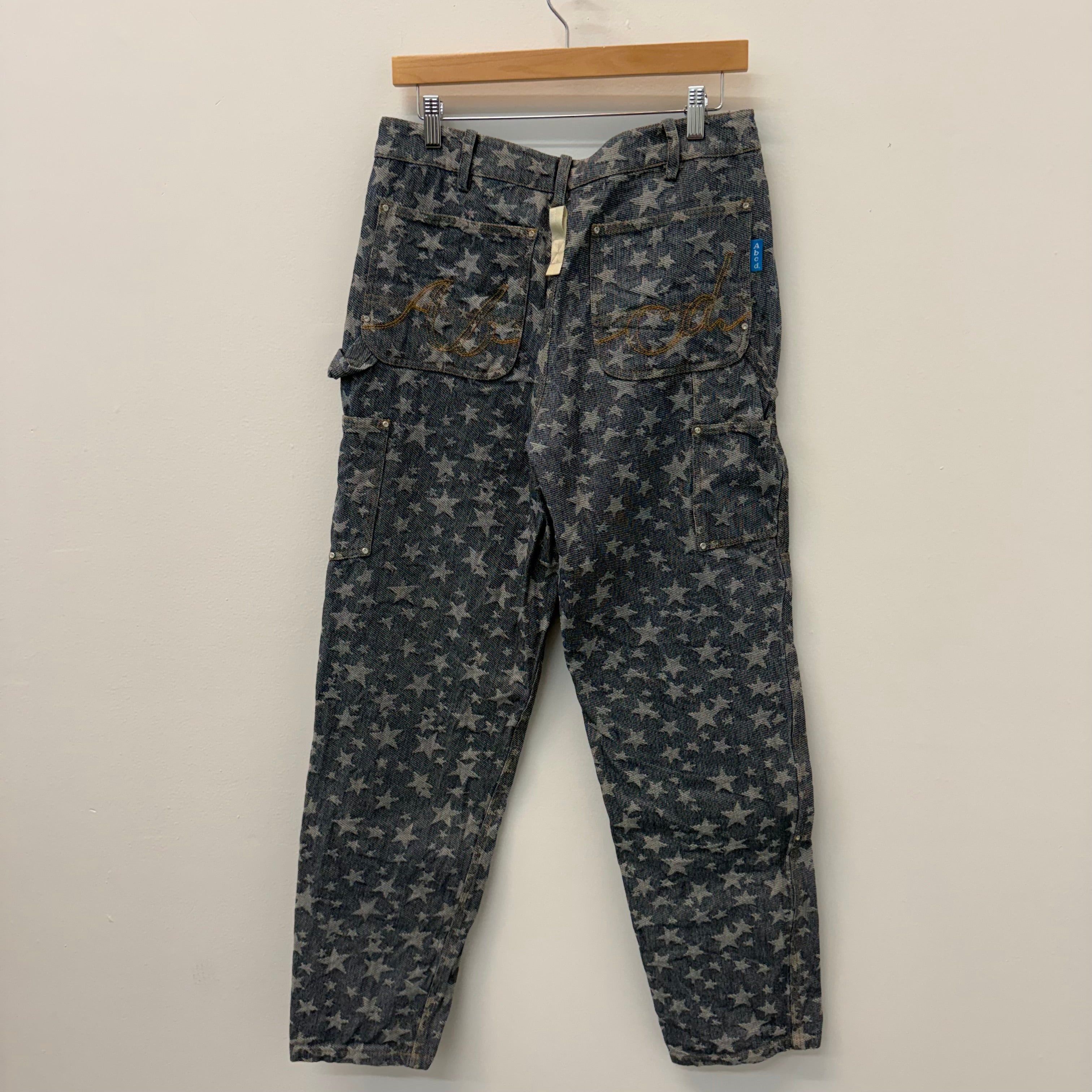 Advisory Board Crystals ABC Star Rivet Double Knee Denim - Size 32 Size US 32 / EU 48 - 2 Thumbnail