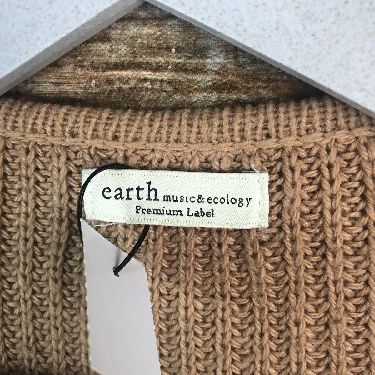 Japanese Brand Earth Music & Econology Brown Cardigan Knitwear #A2272 Size XL / US 12-14 / IT 48-50 - 9 Thumbnail