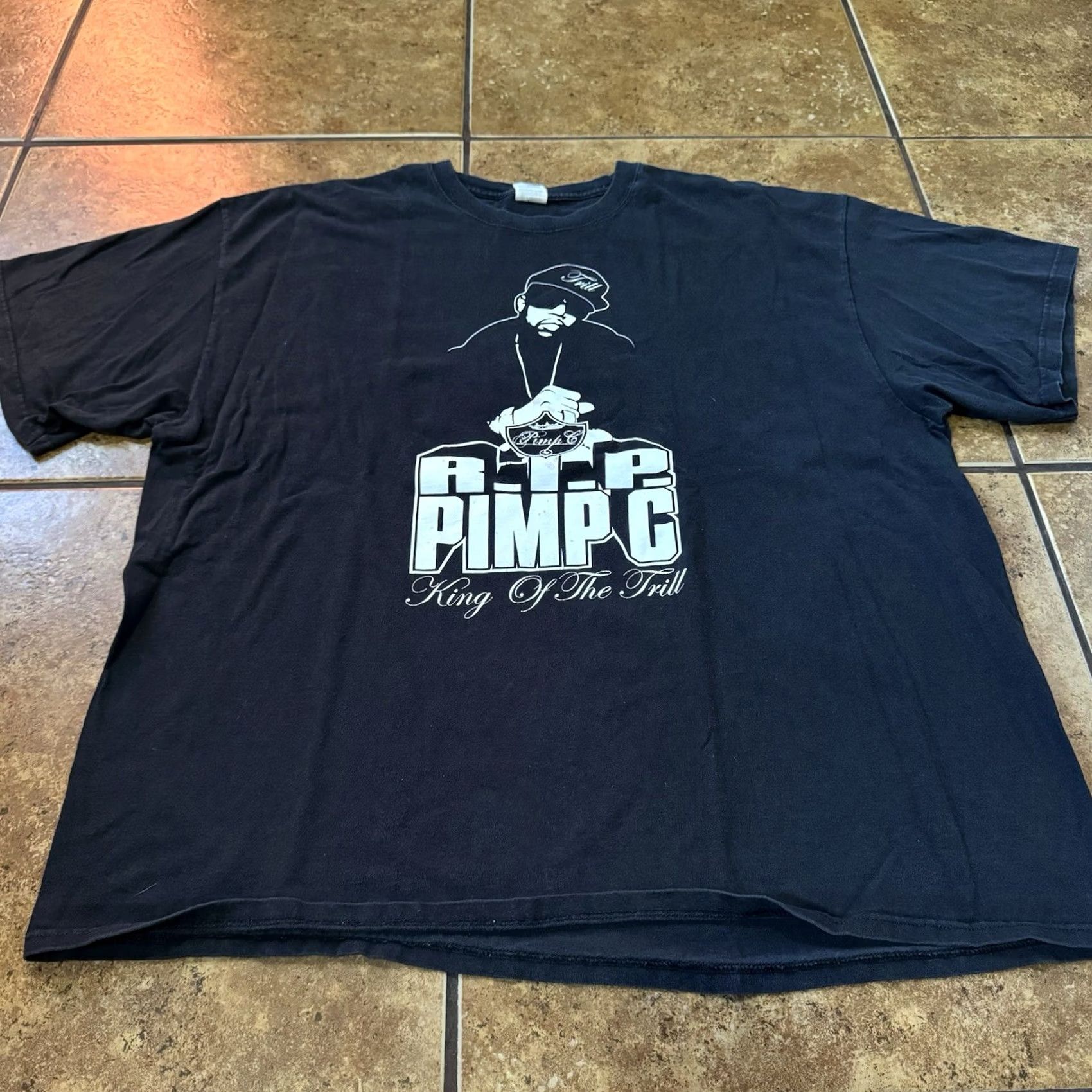 Vintage VTG Pimp C Rap Shirt Tee RIP UGK Size 3XL Tall RARE Hood Y2k 2000s Black 100% cotton T-Shirt Mens Hip Hop" Size US XXL / EU 58 / 5 - 2 Thumbnail