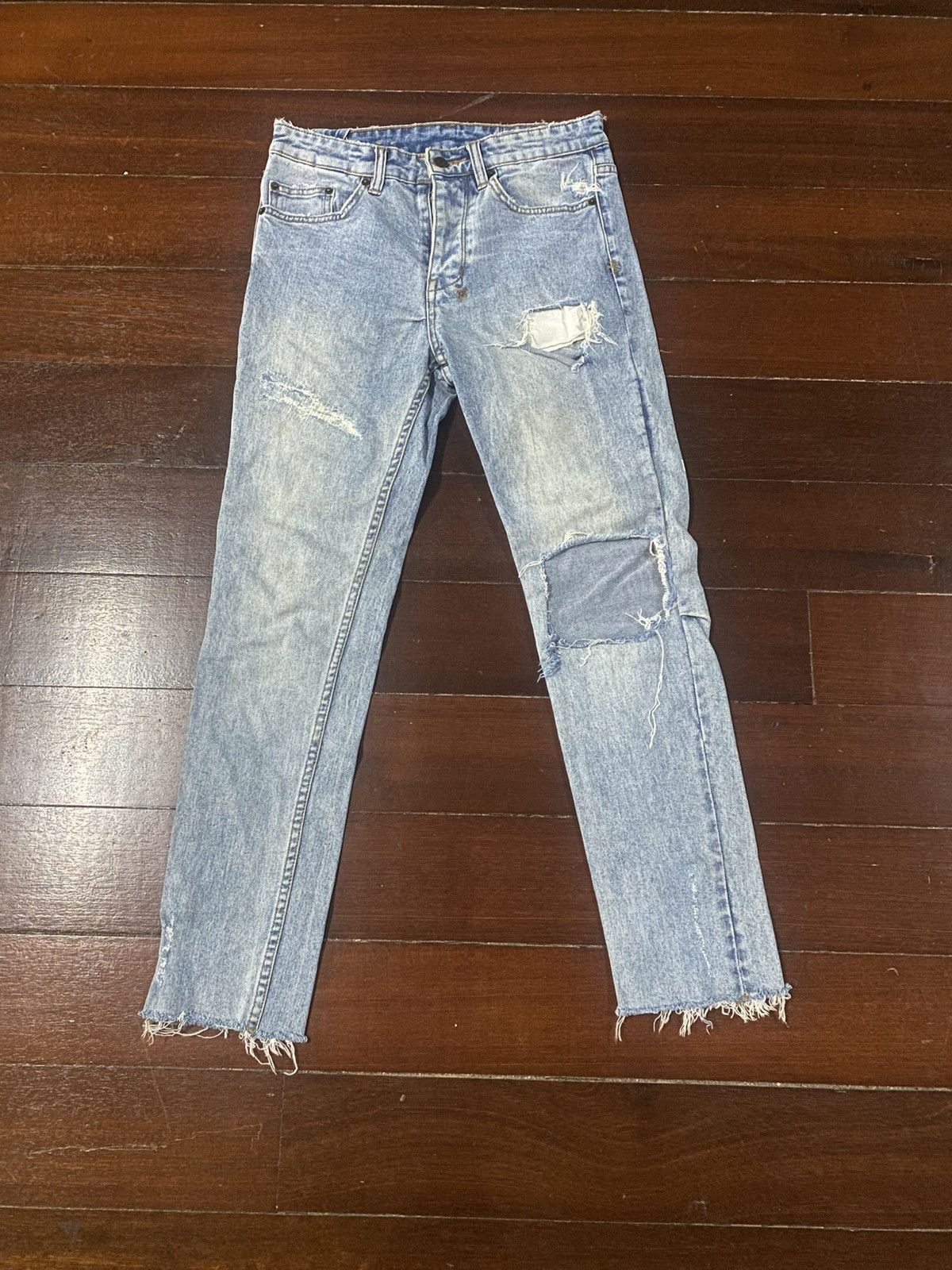 Ksubi Ksubi Jeans Mens Chitch Punk Thrashed Slim Blue distressed Size US 31 - 1 Thumbnail