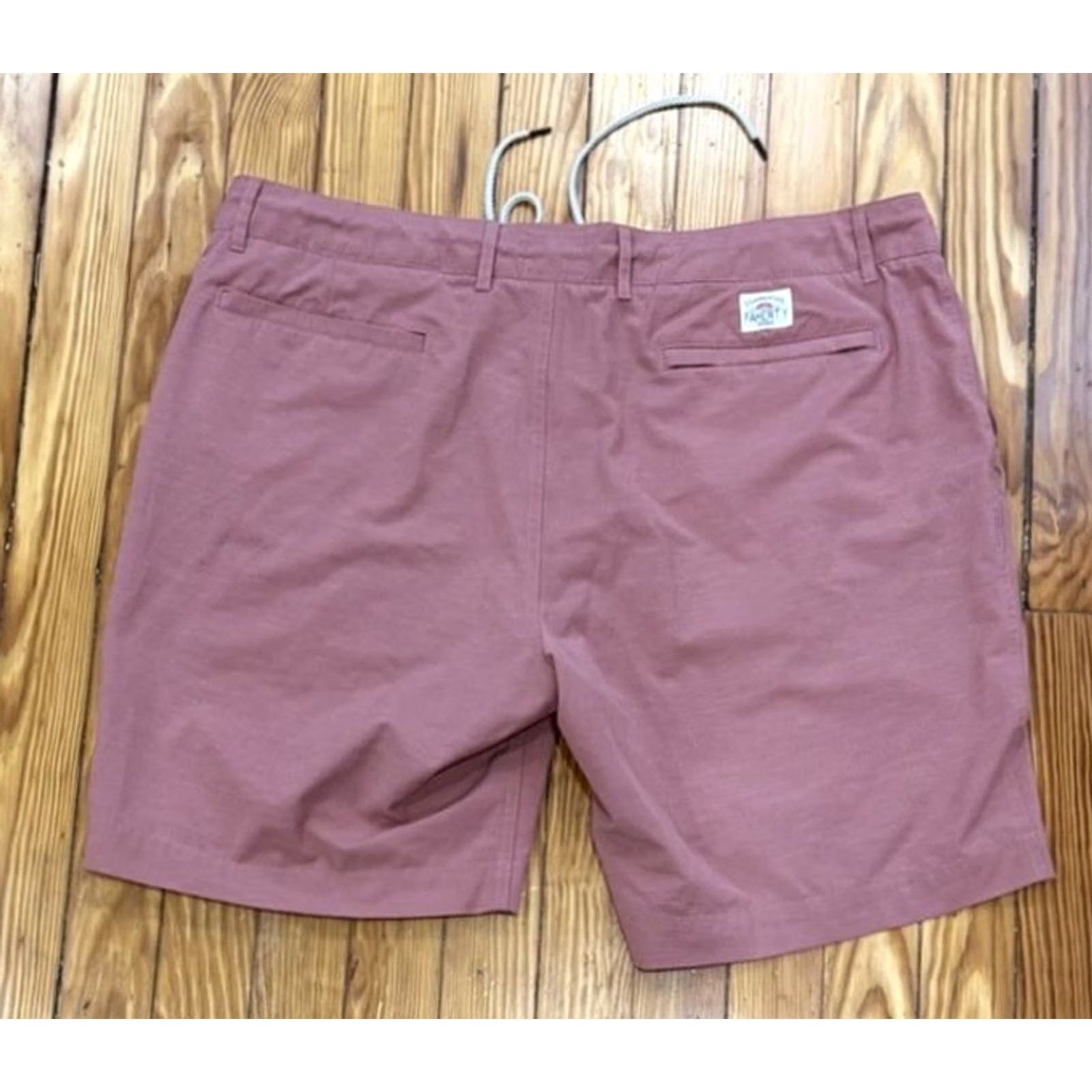 Faherty Faherty Mens Pink Chino Shorts Size 38 Flat Front Stretch 9 Inseam All Day Casual Travel Size US 38 / EU 54 - 2 Thumbnail