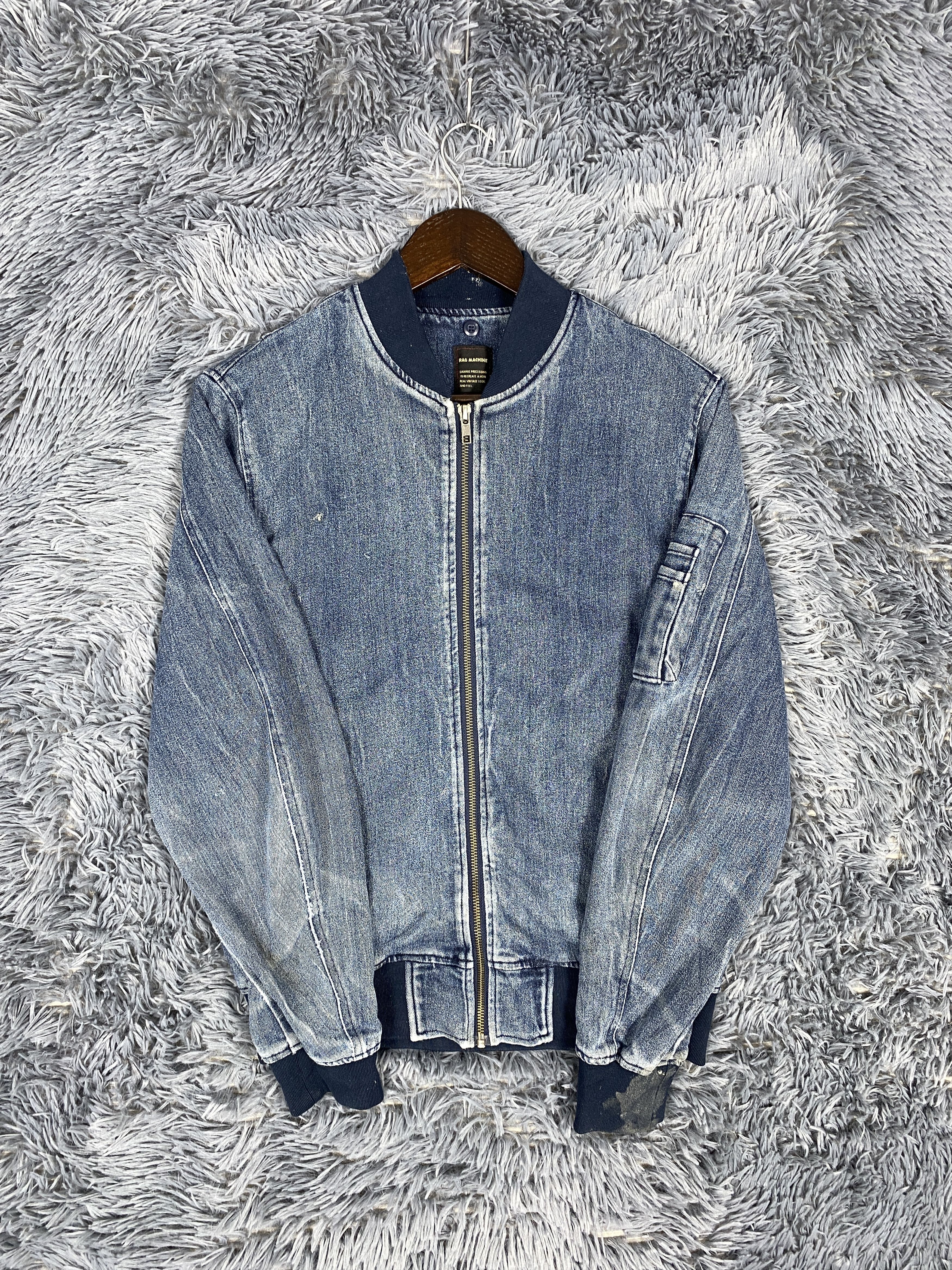 Japanese Brand Vintage Rag Machine Denim Zip Up Jacket Size US M / EU 48-50 / 2 - 4 Thumbnail