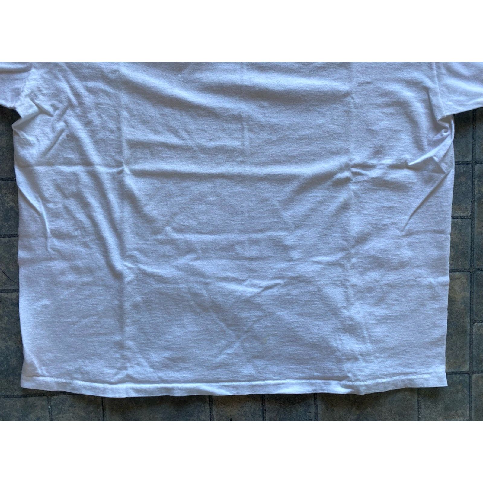 Delta VINTAGE Delta T-Shirt Mens XL White Reach For Tomorrow United States Made In USA Single Stitch Shirt Size US XL / EU 56 / 4 - 3 Thumbnail