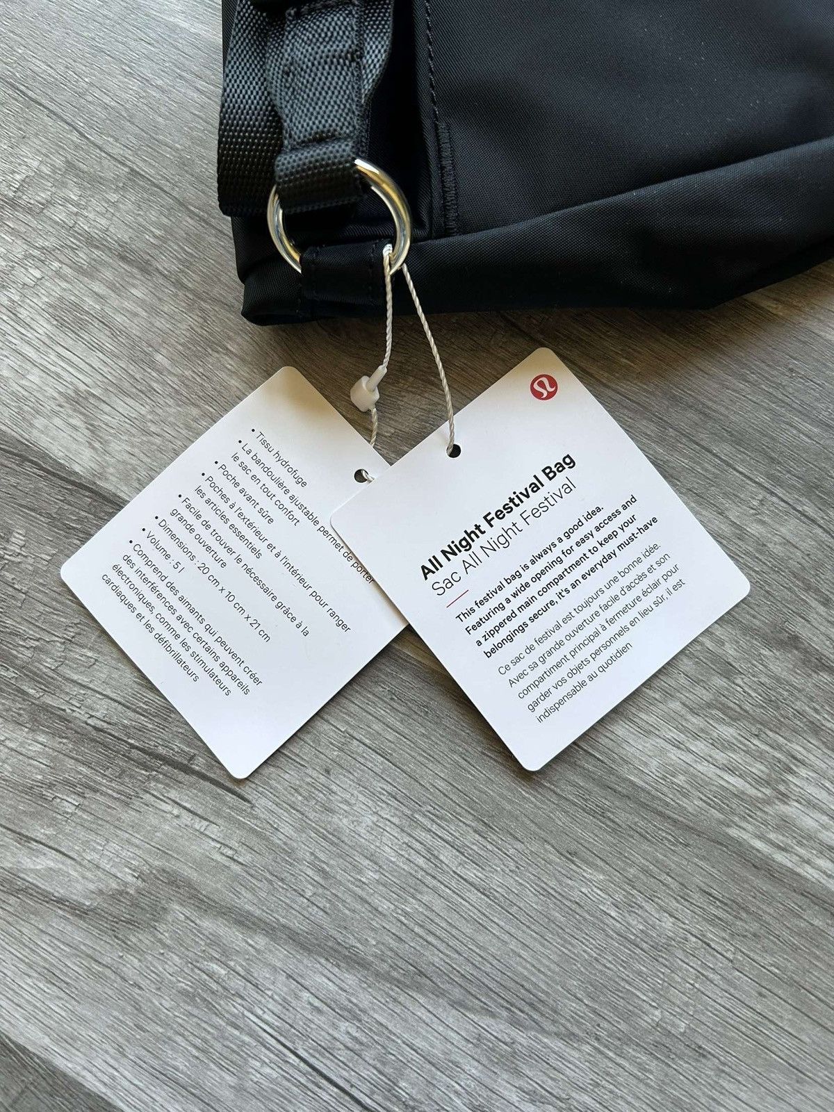 Lululemon Lululemon All Night Festival Bag Black and Gold Hardware 5L Size ONE SIZE - 5 Thumbnail