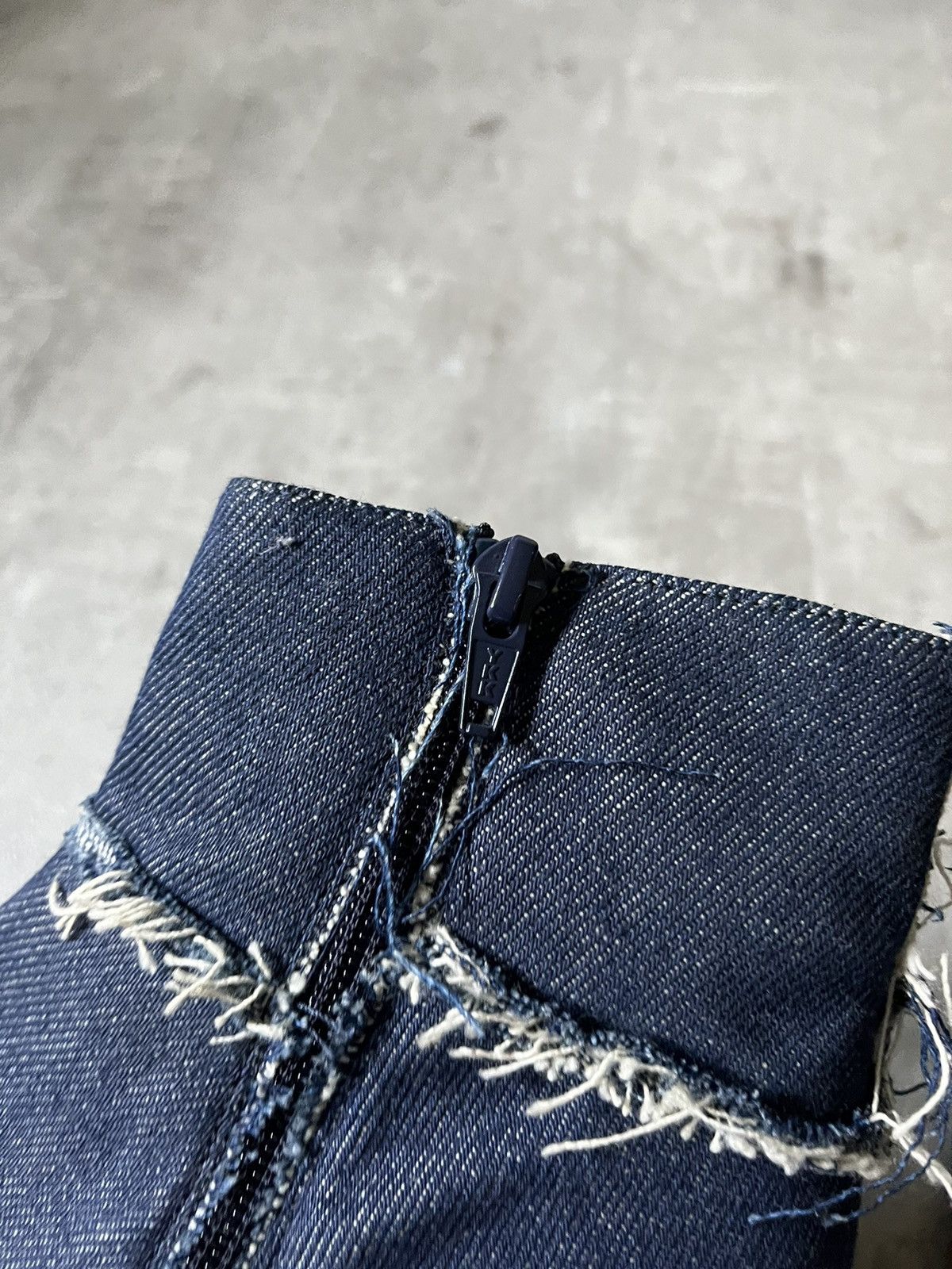 Maison Margiela MM6 Maison Margiela women's denim navy heel boots Size US 6.5 / IT 36.5 - 4 Thumbnail
