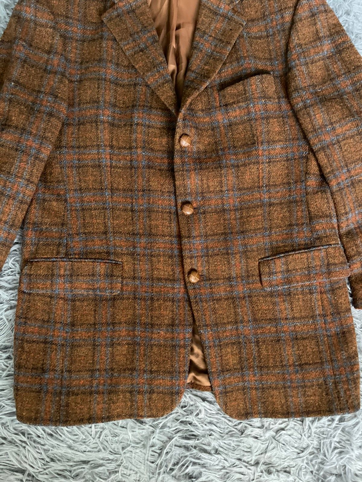 Vintage 90s vintage Harris Tweed wool blazer Size 50R - 10 Preview