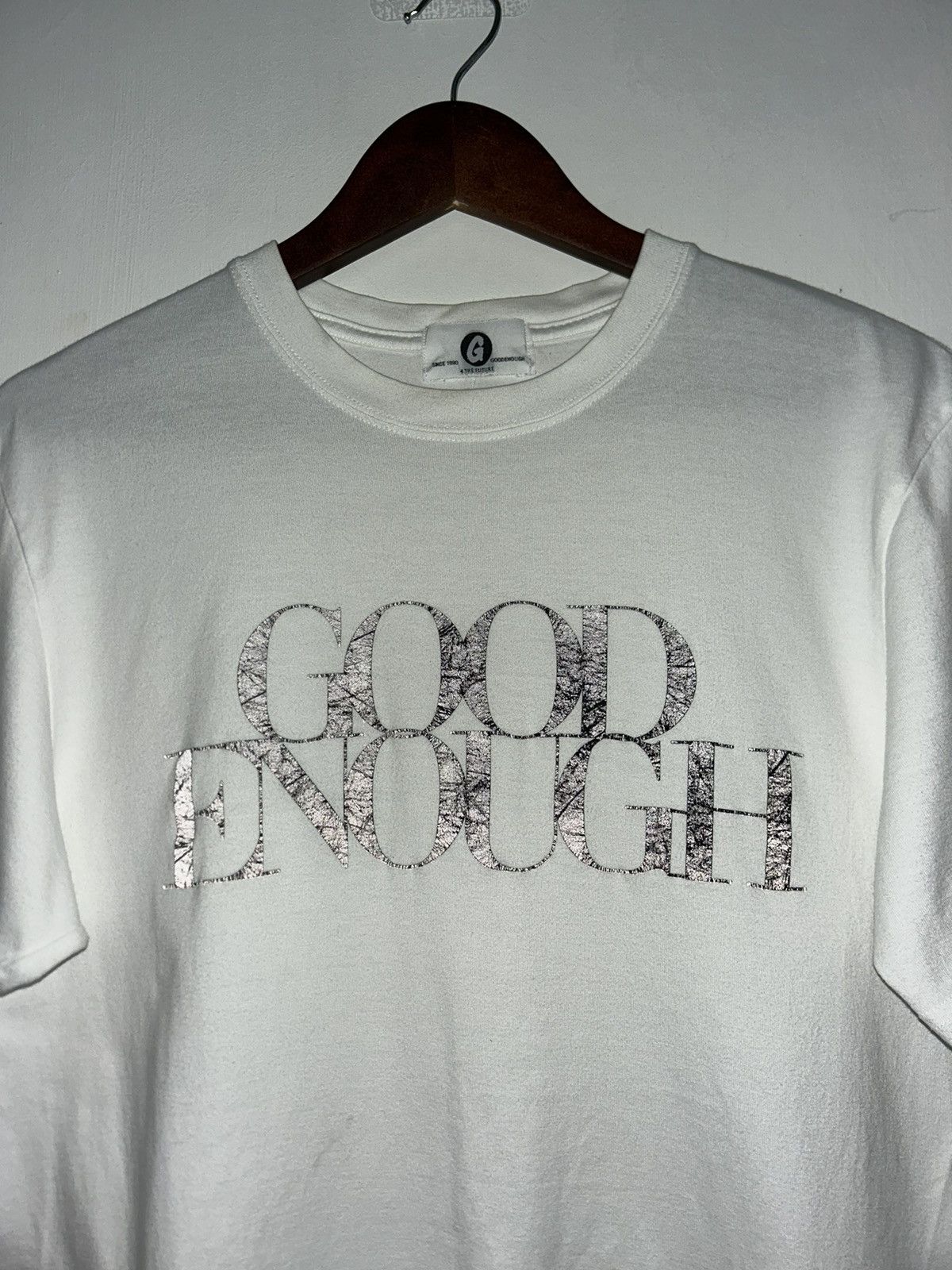 GOODENOUGH Vintage 2000s GOODENOUGH by Hiroshi Fujiwara Reflective Tee Size US M / EU 48-50 / 2 - 8 Thumbnail