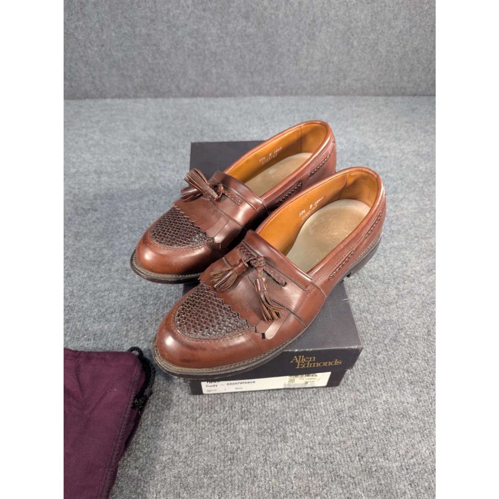 Allen Edmonds Allen Edmonds Cody Kiltie Tassel Weave Loafer Brown 10.5 D USA Vintage Mens Dress Oxford Slip On Leather Size US 11 / EU 44 - 5 Thumbnail
