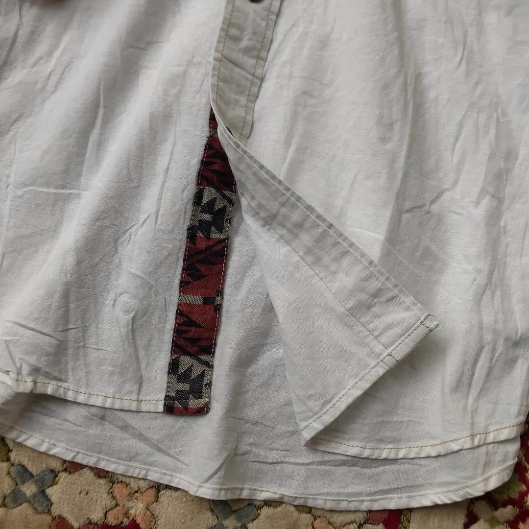 Japanese Brand Ills Shirt japan white colorway navajo shirt Iconic Size US M / EU 48-50 / 2 - 8 Thumbnail