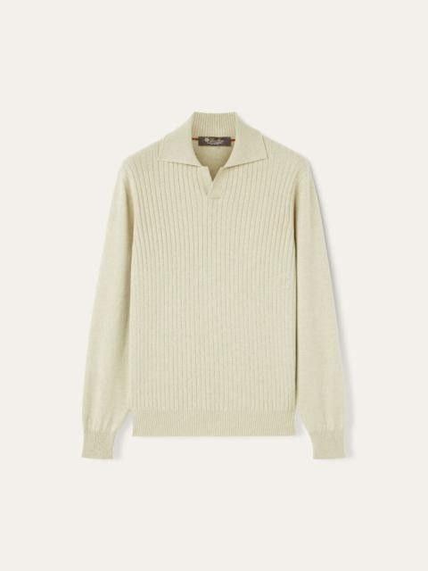 Loro Piana o1w1db10125 FAO2682 Aspen Polo Shirt in Light Green Size US S / EU 44-46 / 1 - 1 Thumbnail