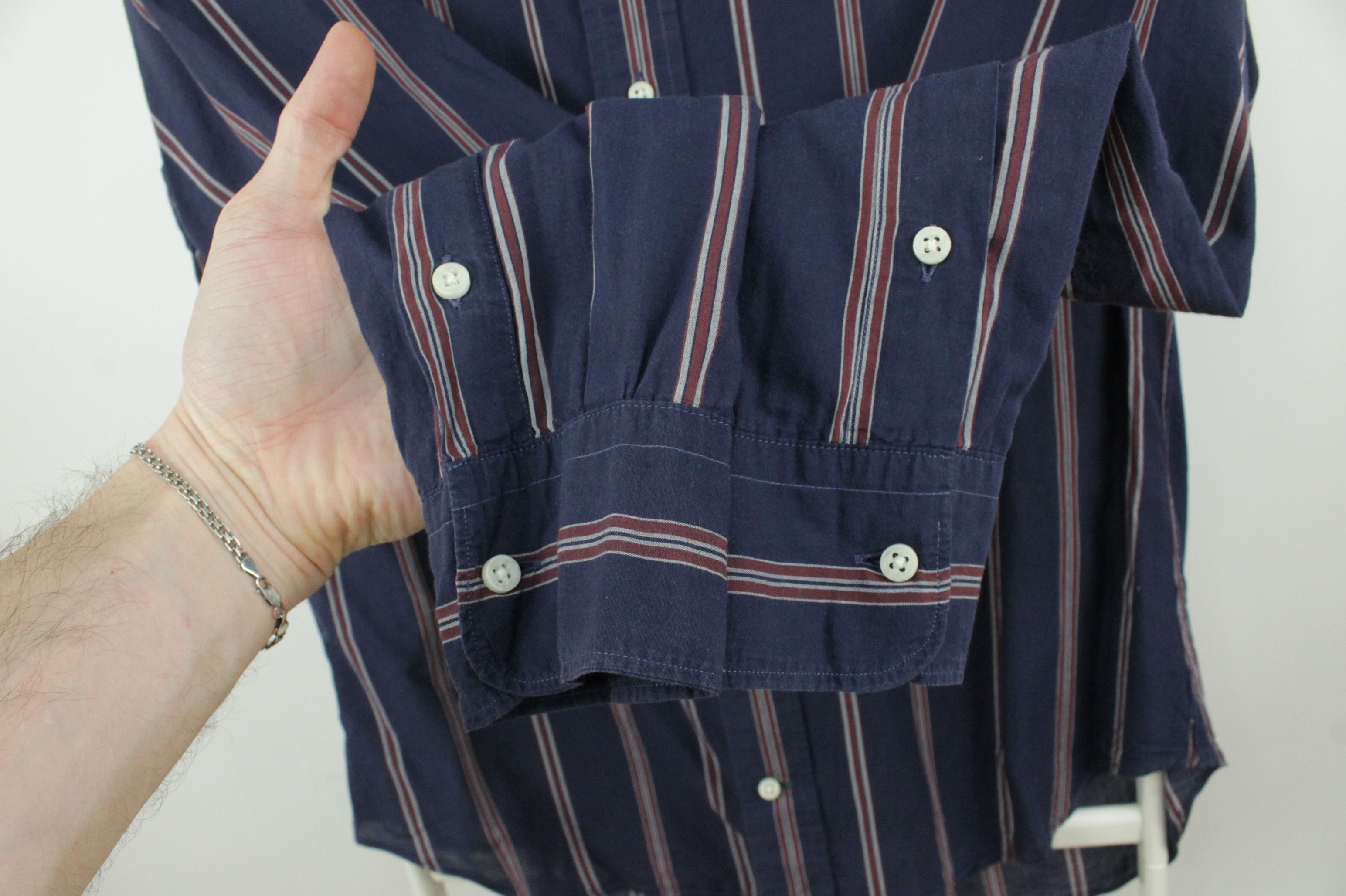 Gitman Bros. Vintage Gitman Bros. Vintage Cotton Silk Striped Shirt Made in USA Size US M / EU 48-50 / 2 - 4 Thumbnail