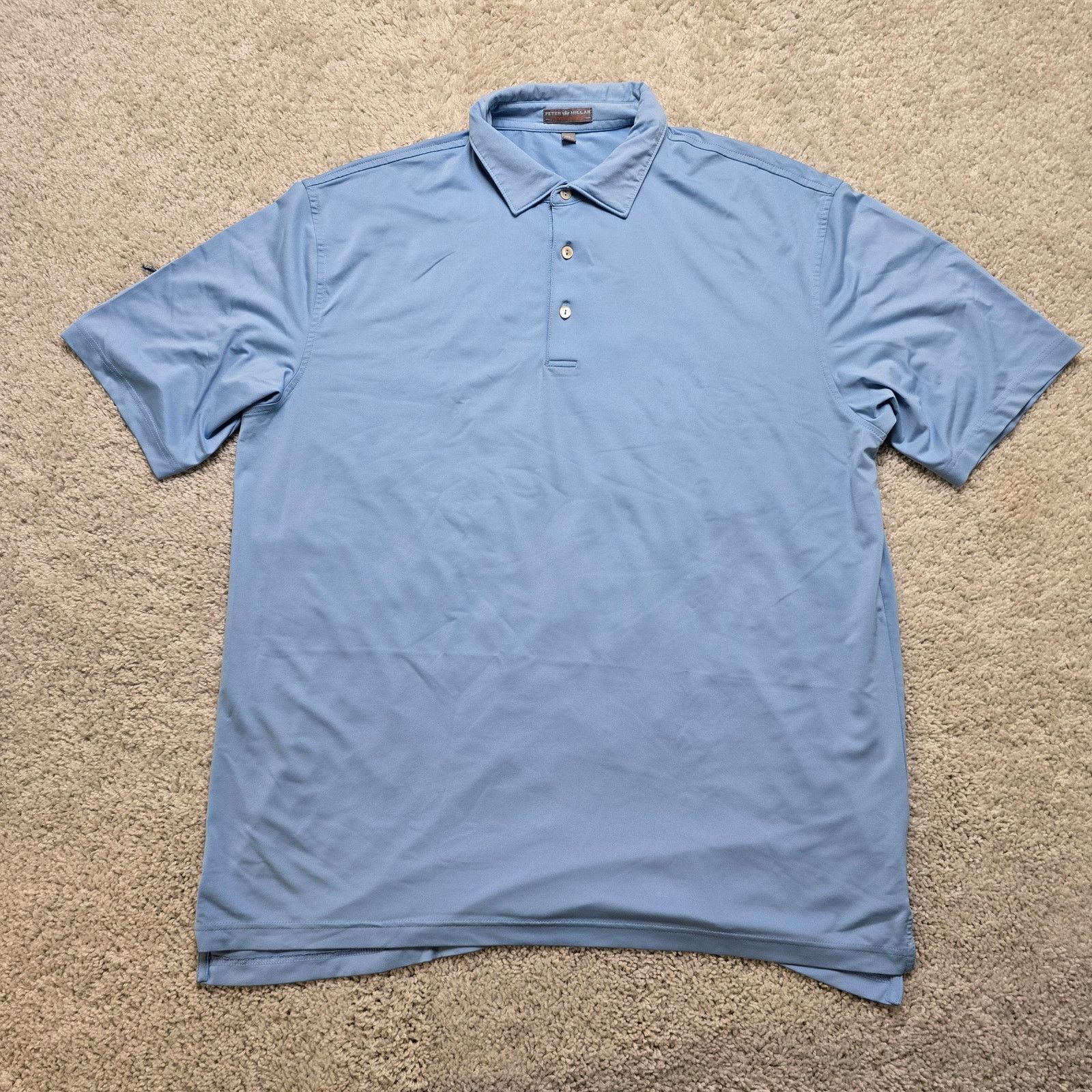Peter Millar Peter Millar Summer Comfort Men Blue Polo Preppy Poppy XL Size US XL / EU 56 / 4 - 2 Thumbnail