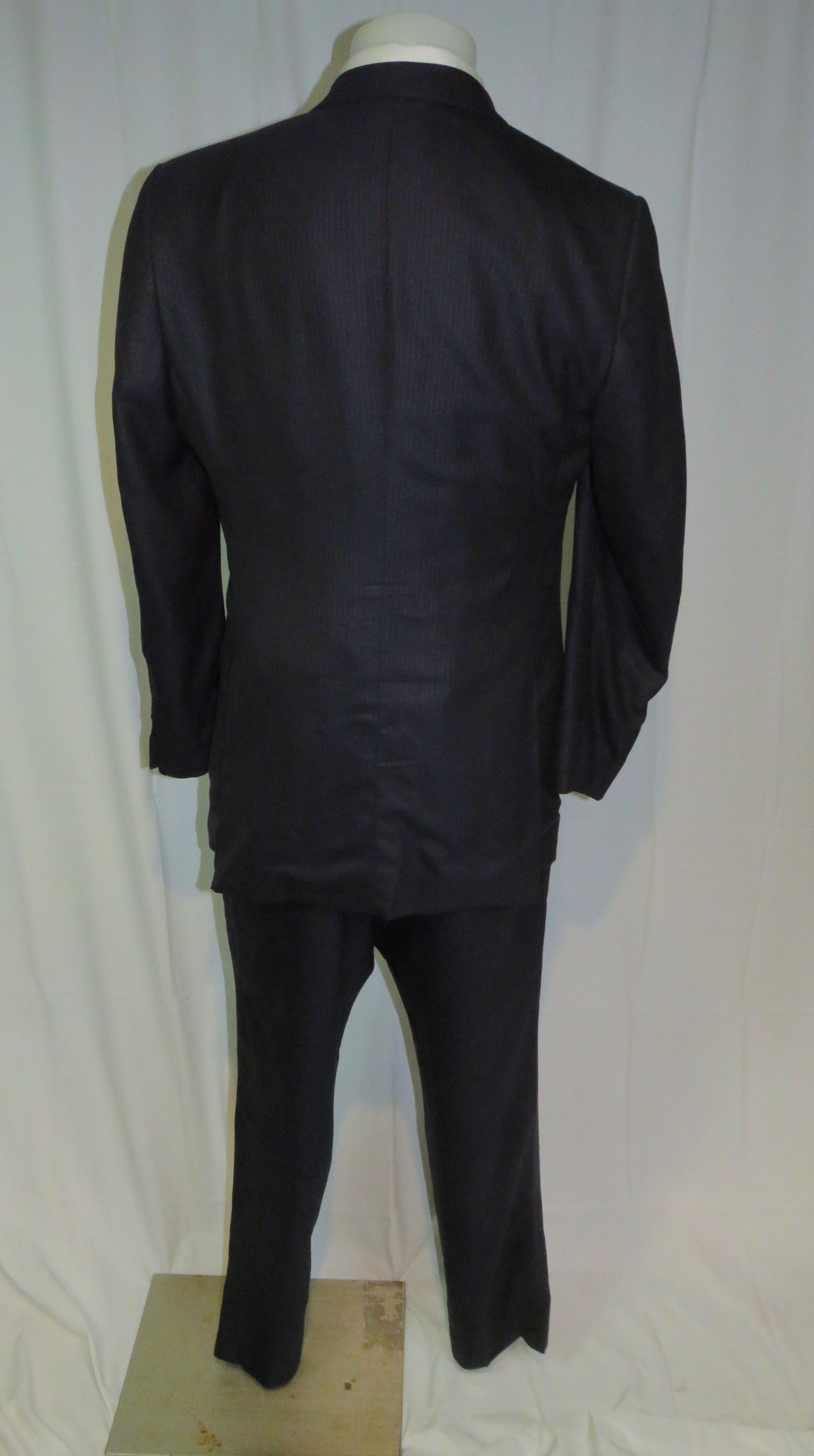 Tom Ford O'Connor Blue Stripe Silk Blend Current Two Button Suit 44L Size 44L - 2 Thumbnail