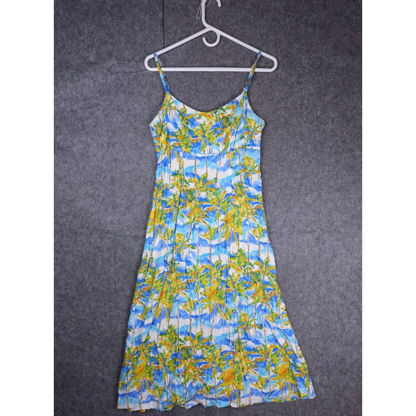 Jams World VINTAGE Jams World Dress Women's Small Long Floral Hawaiian Tropical Rayon Zip Sundress Women Women Small Long Floral Hawaiian Tropical Rayon Zip Size S / US 4 / IT 40 - 2 Thumbnail