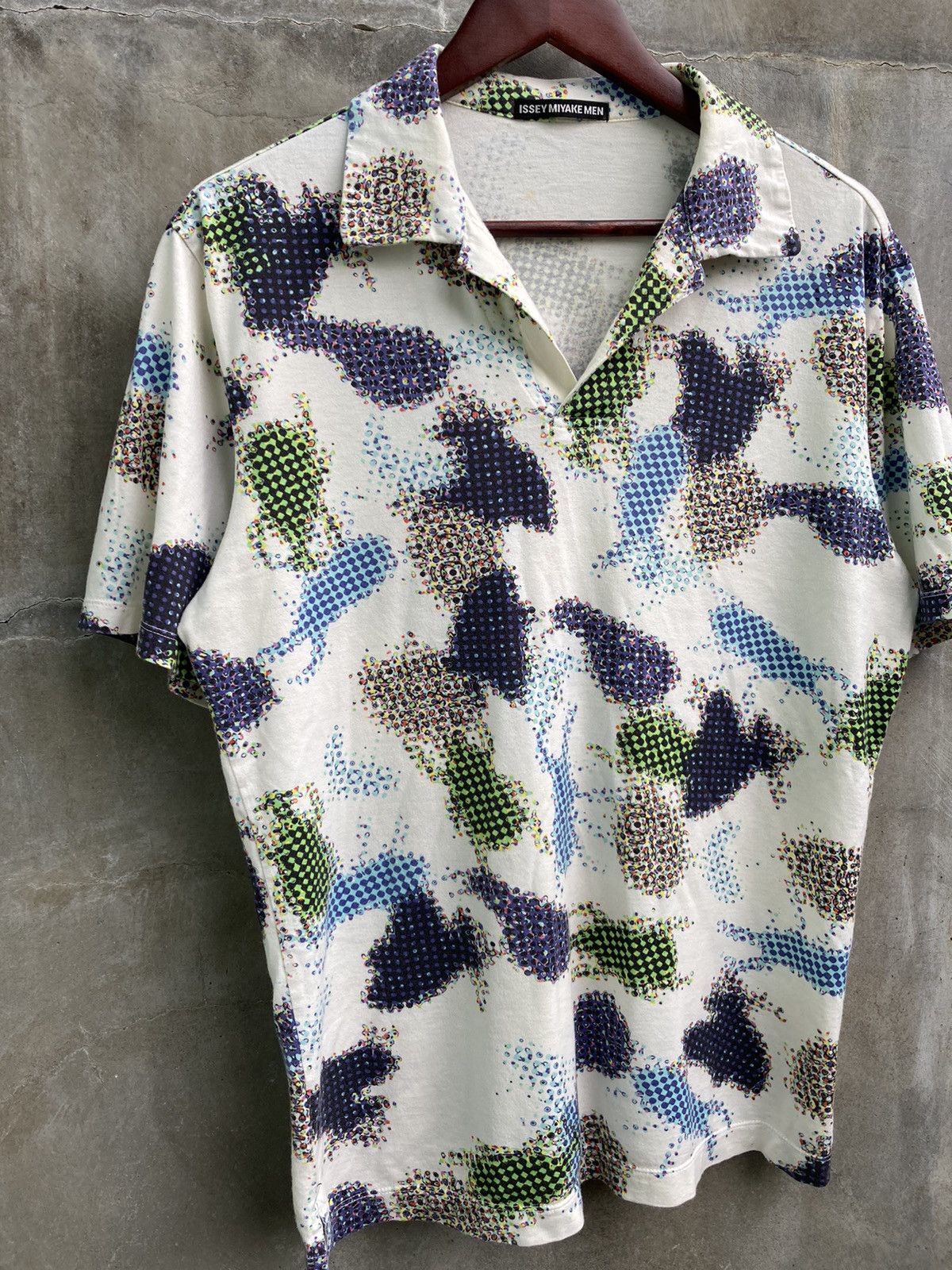 Issey Miyake Printed Polo Shirt Size US M / EU 48-50 / 2 - 1 Thumbnail